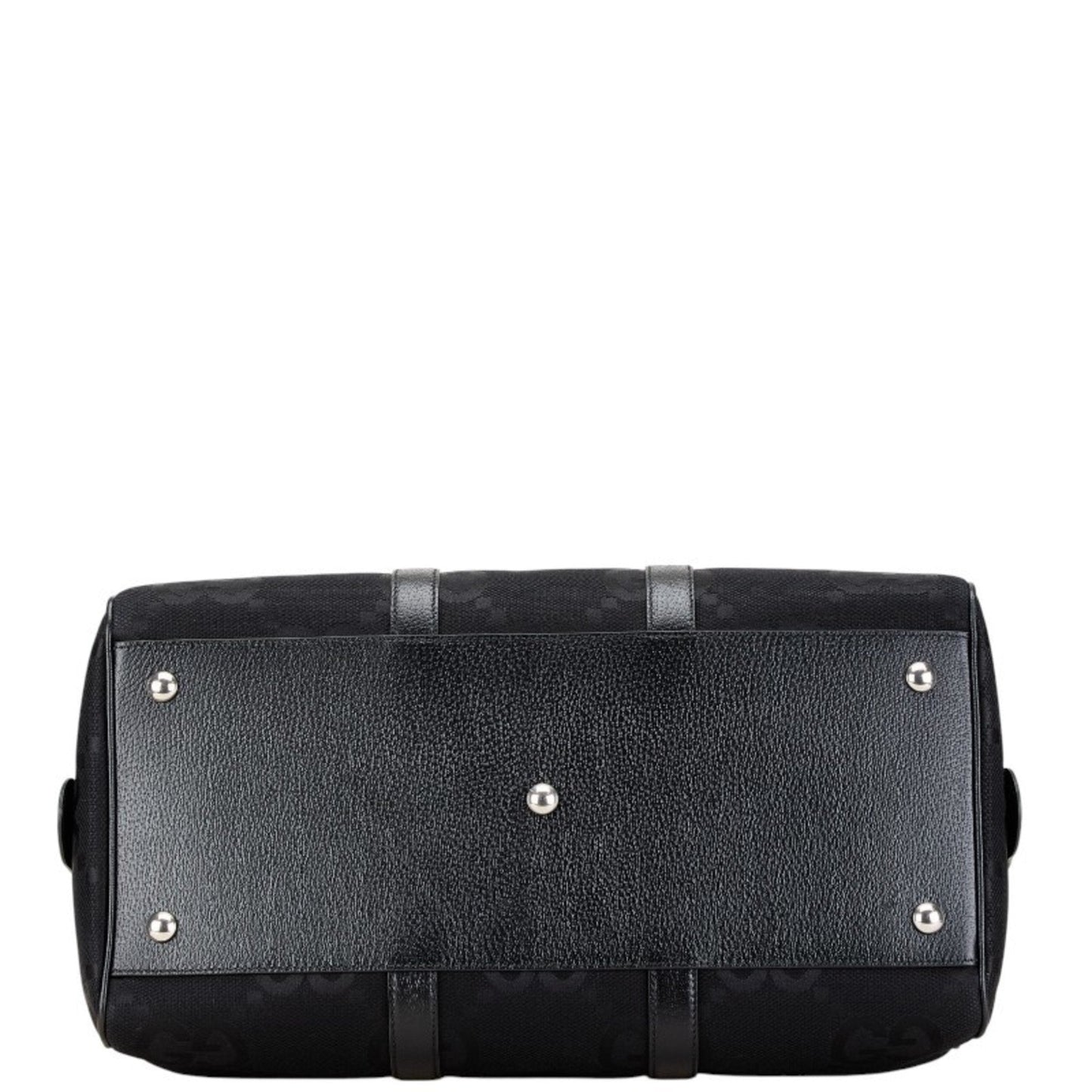Gucci Black Canvas Leather Boston Bag Eco-Bag Pouch Shoulder Bag