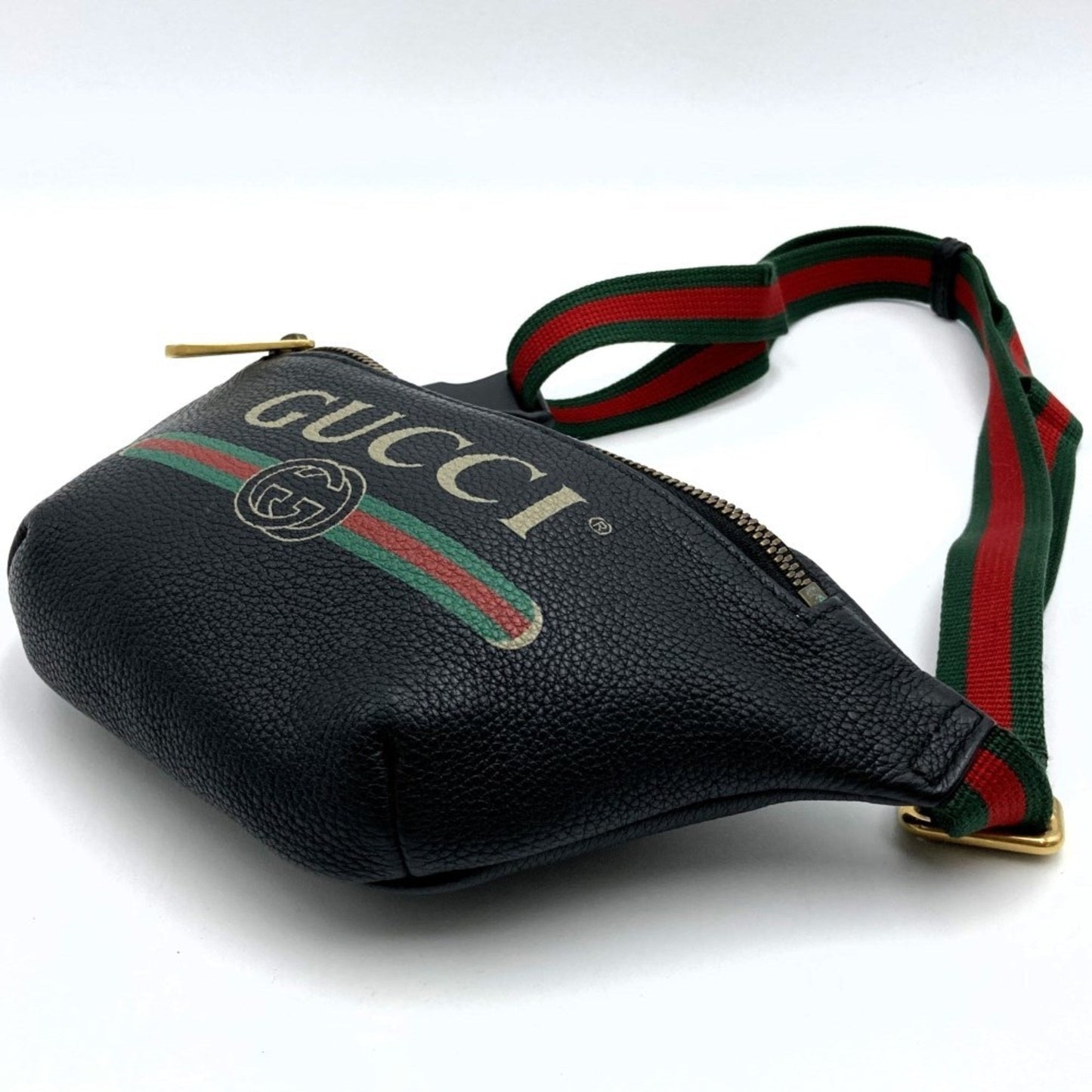 Gucci Black Leather Fanny Pack