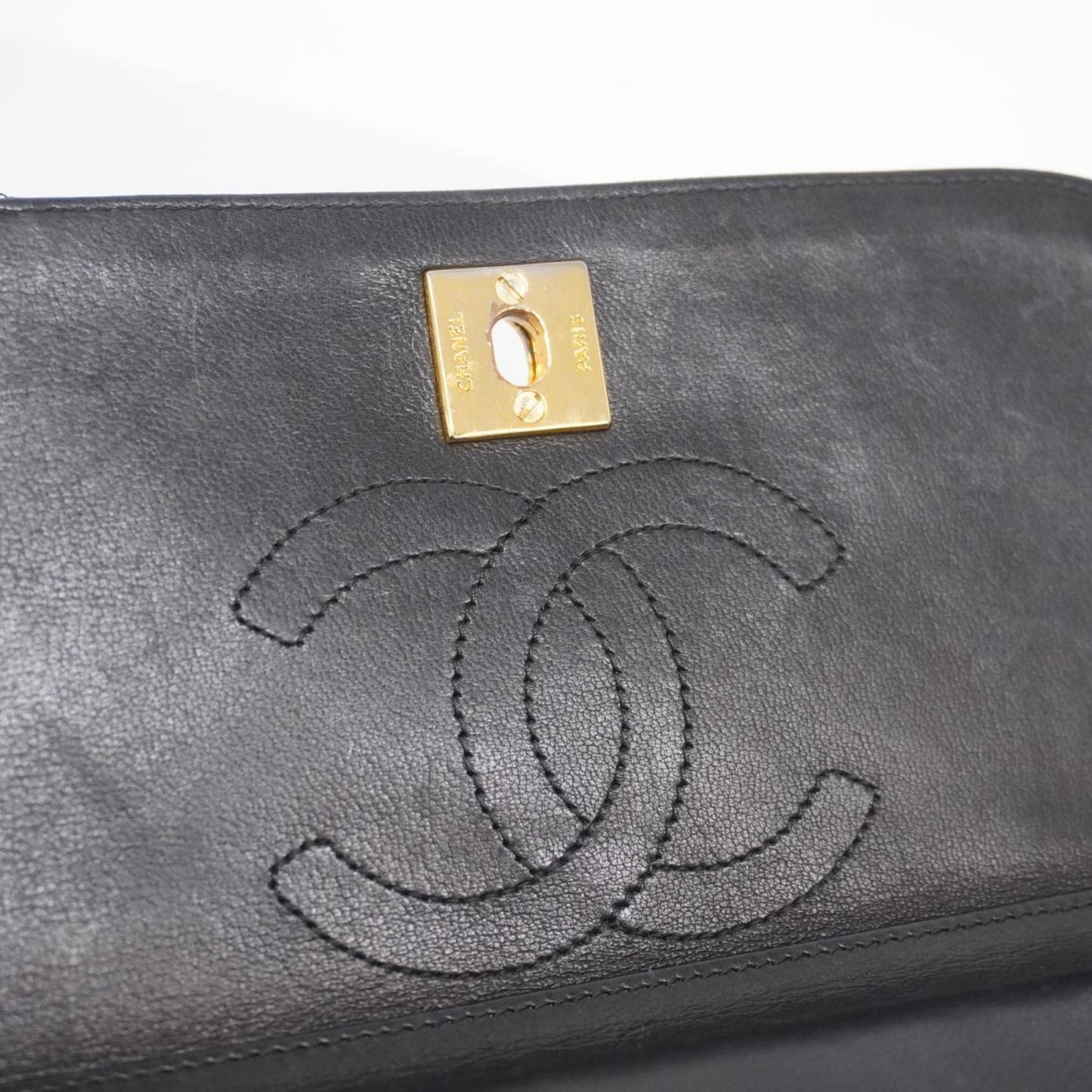 Chanel Shoulder Bag Matelasse Lambskin Black Women's