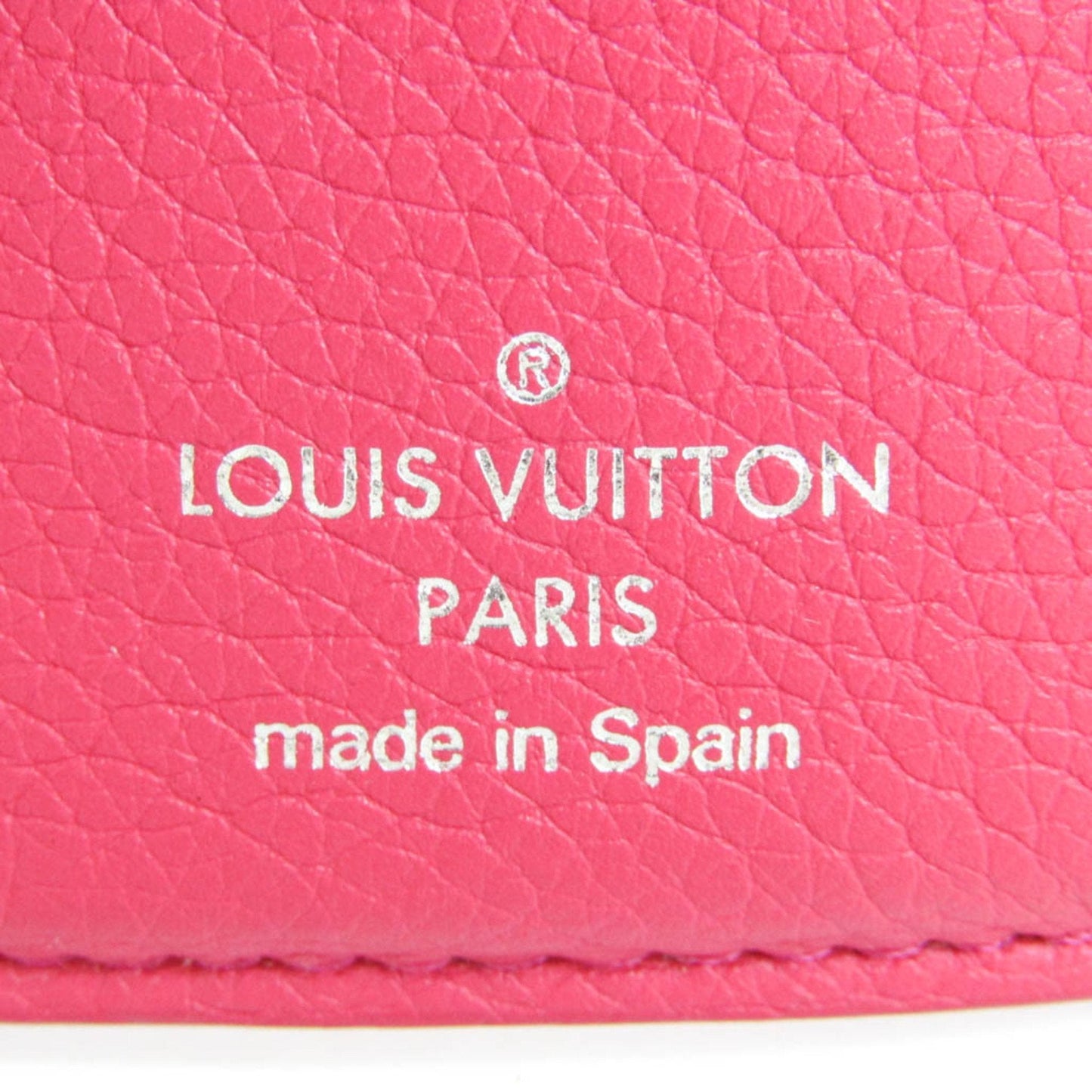 LOUIS VUITTON Portefeuille Lock Mini M67858 Women's Calf Leather Wallet [tri-fold] Hot Pink