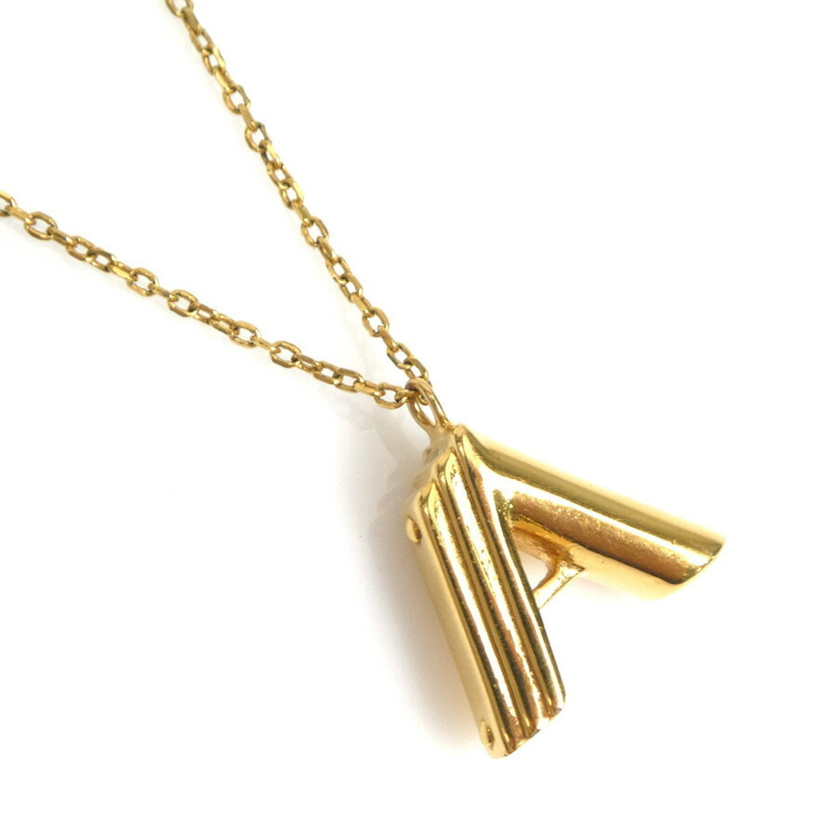 LOUIS VUITTON Necklace LV&ME A Metal Gold M61056