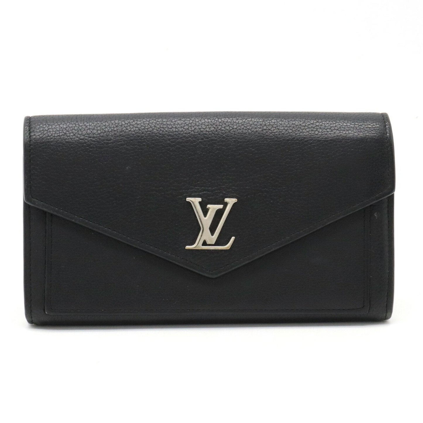 LOUIS VUITTON Portefeuil My Lock Me Bifold Long Wallet Leather Noir Black M62530