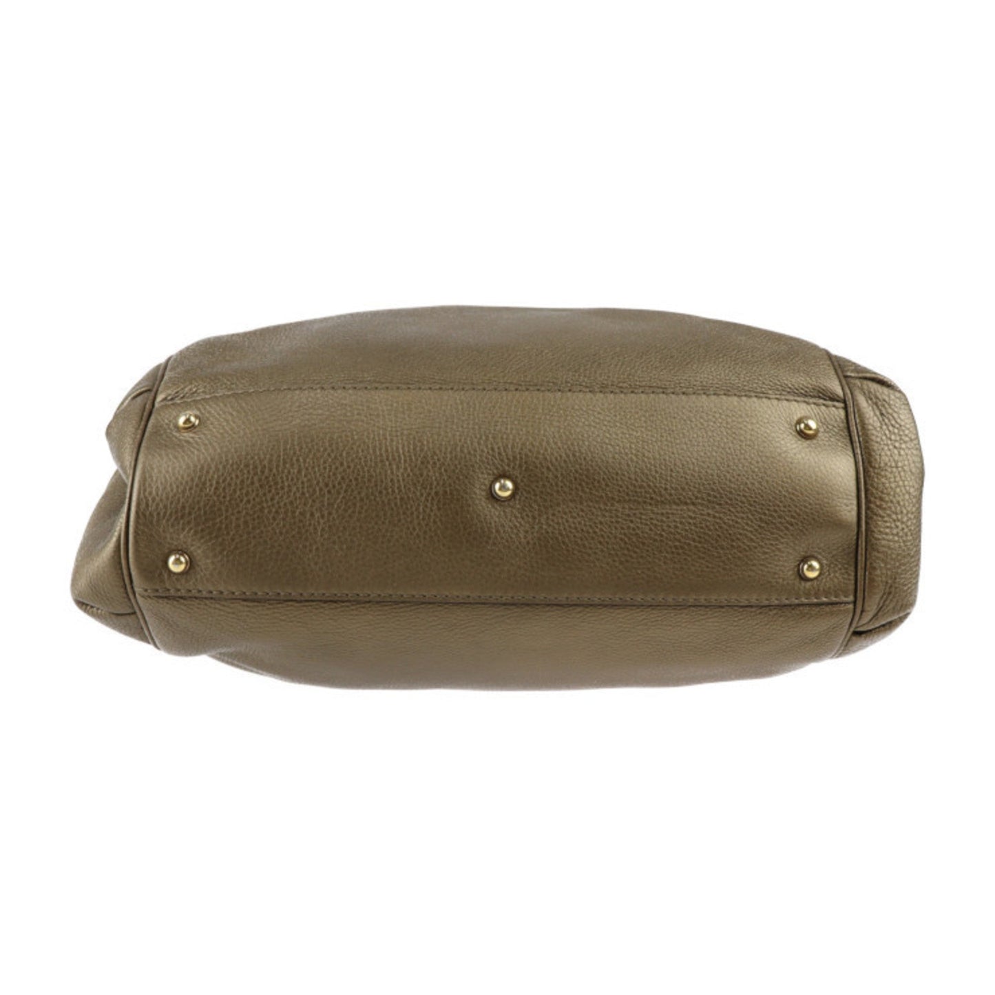 Gucci Bronze Leather Handbag Shoulder Bag Tote Bag