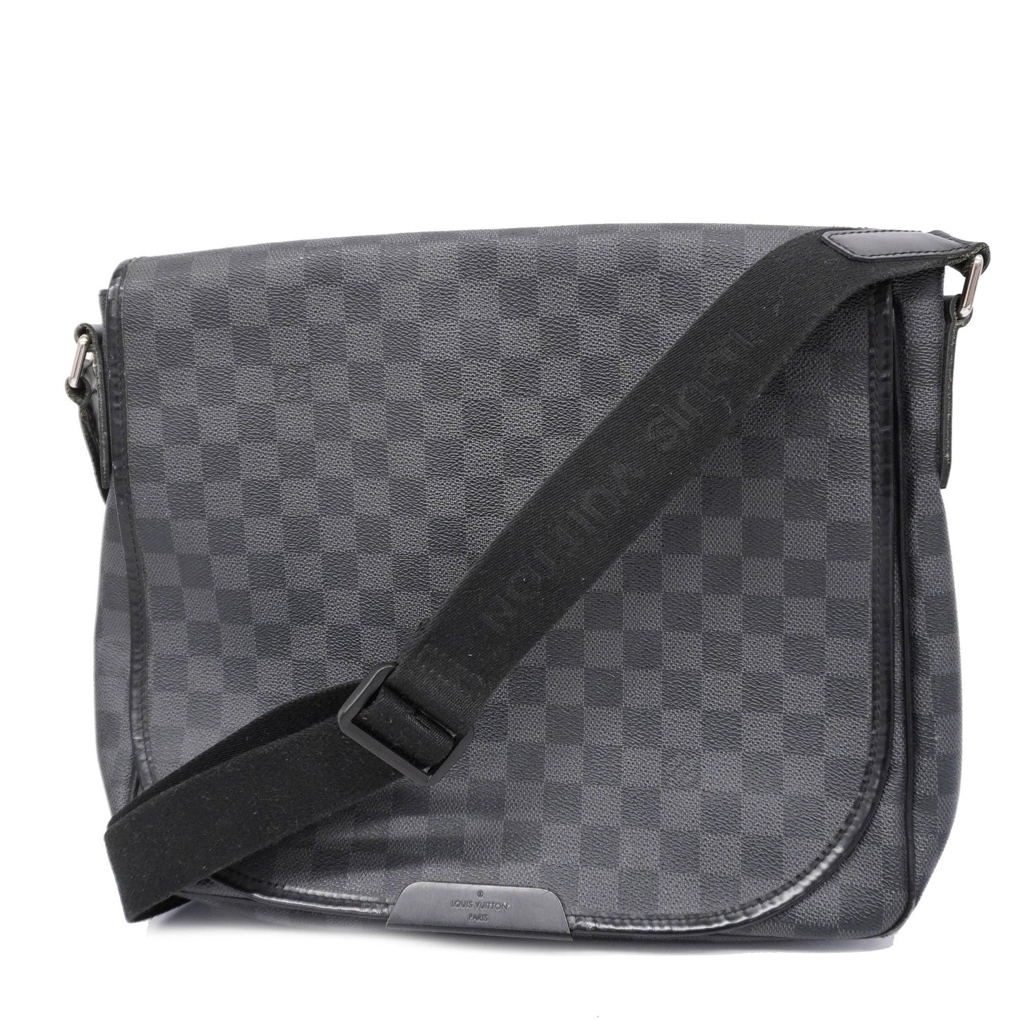 LOUIS VUITTONAuth  Damier Graphite Daniel MM N58029 Men's Shoulder Bag