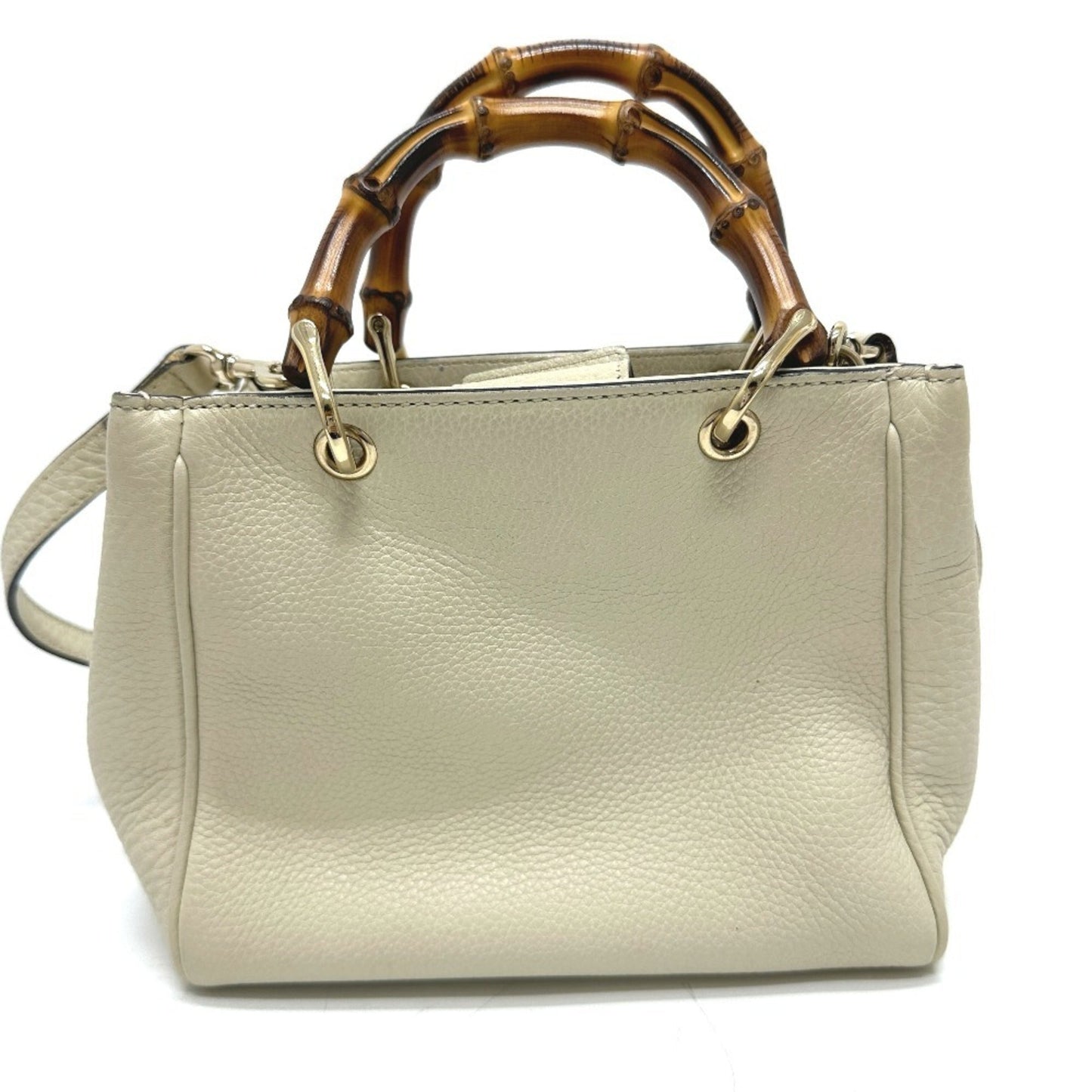 Gucci White Leather Handbag Shoulder Bag