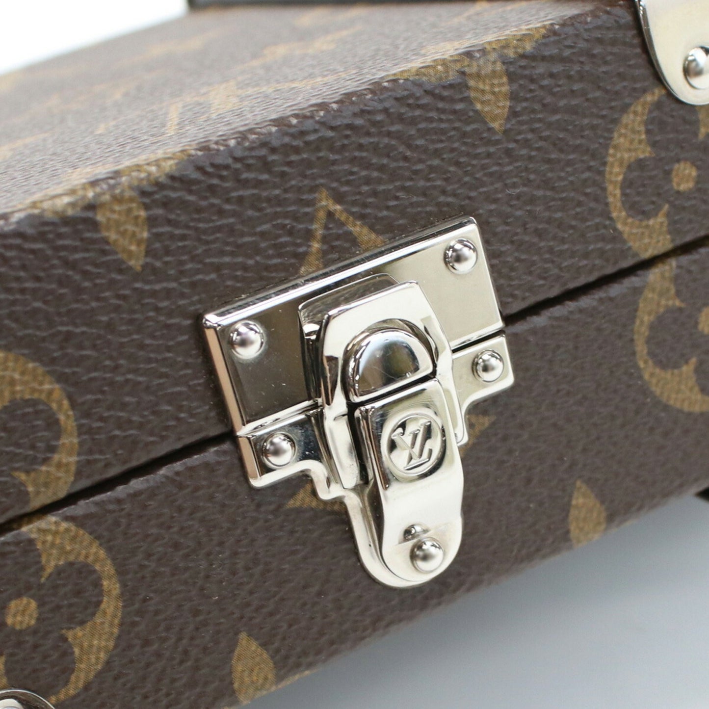 LOUIS VUITTON Trunk Monogram Macassar M20250 Clutch Bag PVC Men's