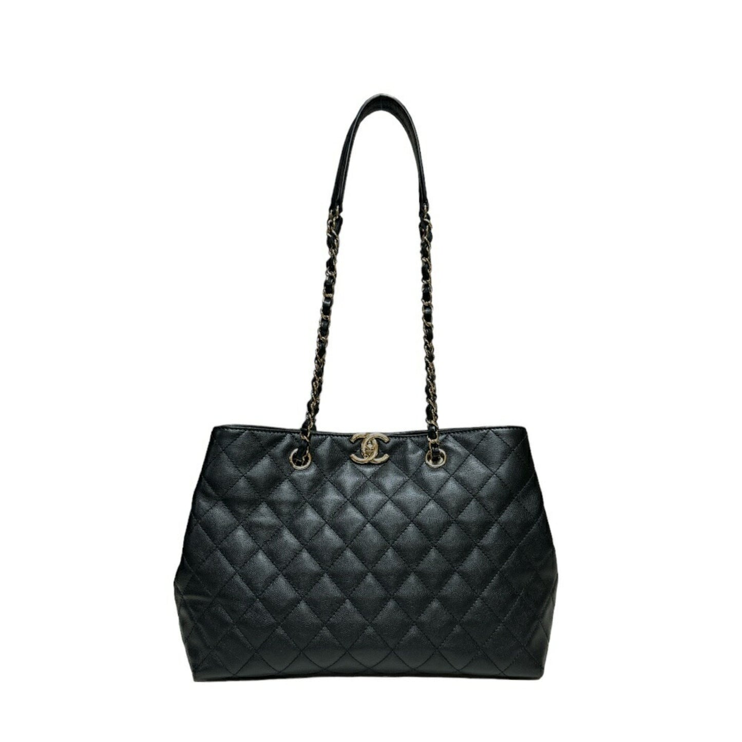 Chanel Matelasse Shoulder Bag Caviar Skin AS3953 Black Women's CHANEL Chain