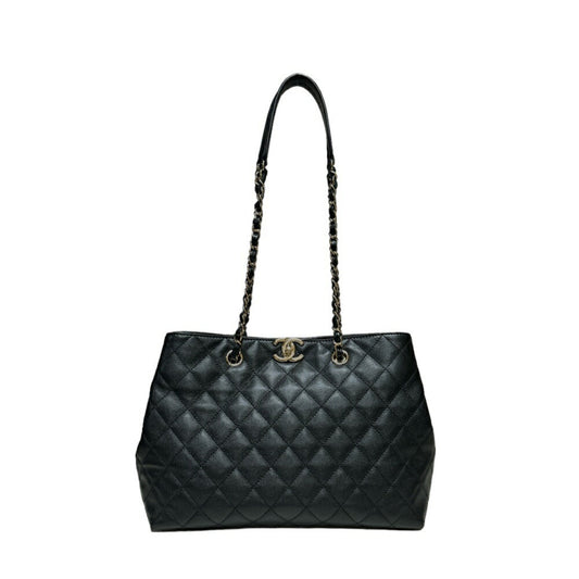 Chanel Matelasse Shoulder Bag Caviar Skin AS3953 Black Women's CHANEL Chain