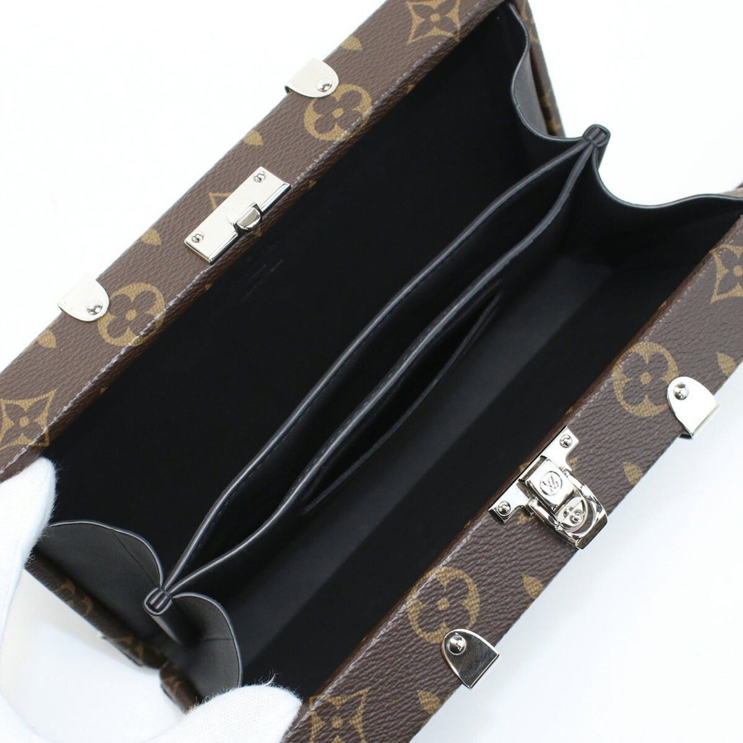 LOUIS VUITTON Trunk Monogram Macassar M20250 Clutch Bag PVC Men's