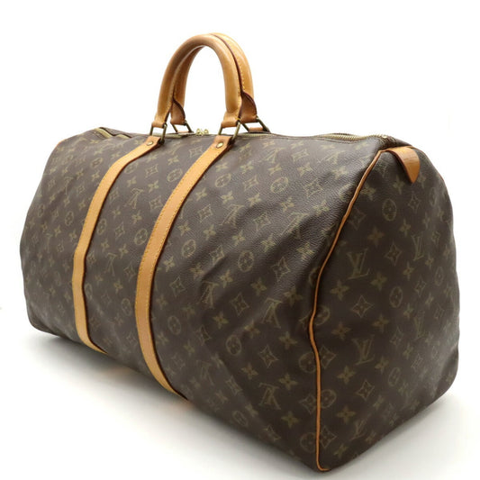 LOUIS VUITTON Monogram Keepall 55 Boston Bag Handbag M41424