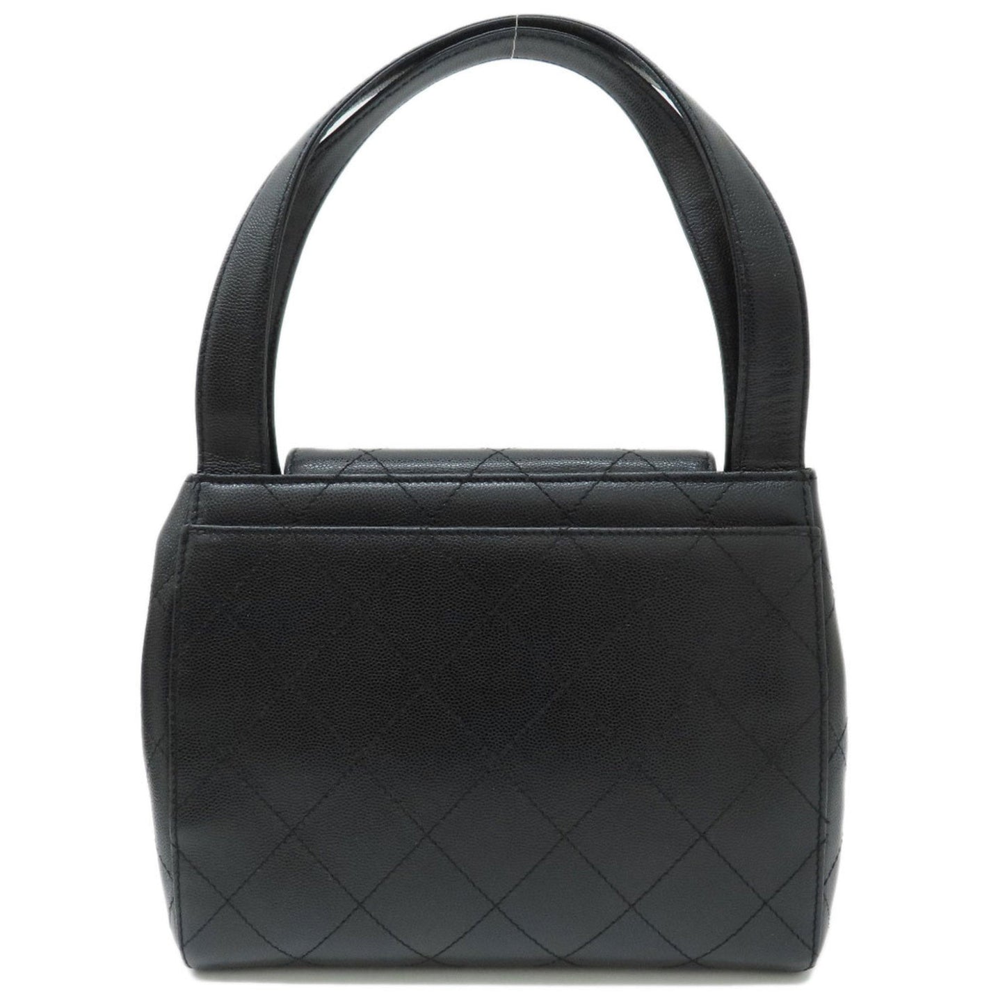 Chanel Coco Mark Handbag Caviar Skin Ladies