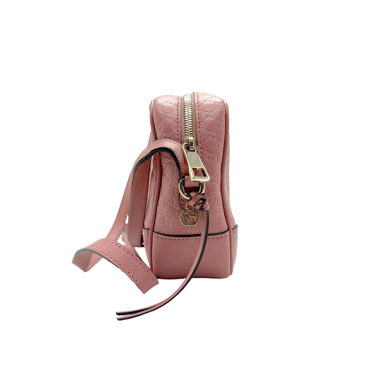 Gucci Pink Beige Leather Shoulder Bag