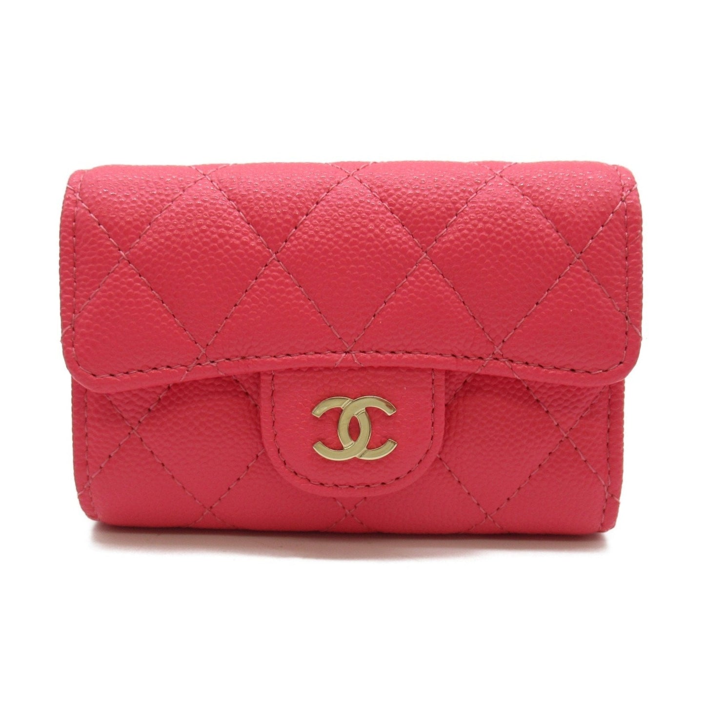CHANEL 4-Key Case, Caviar Skin (Grained Calfskin), Women's, Pink