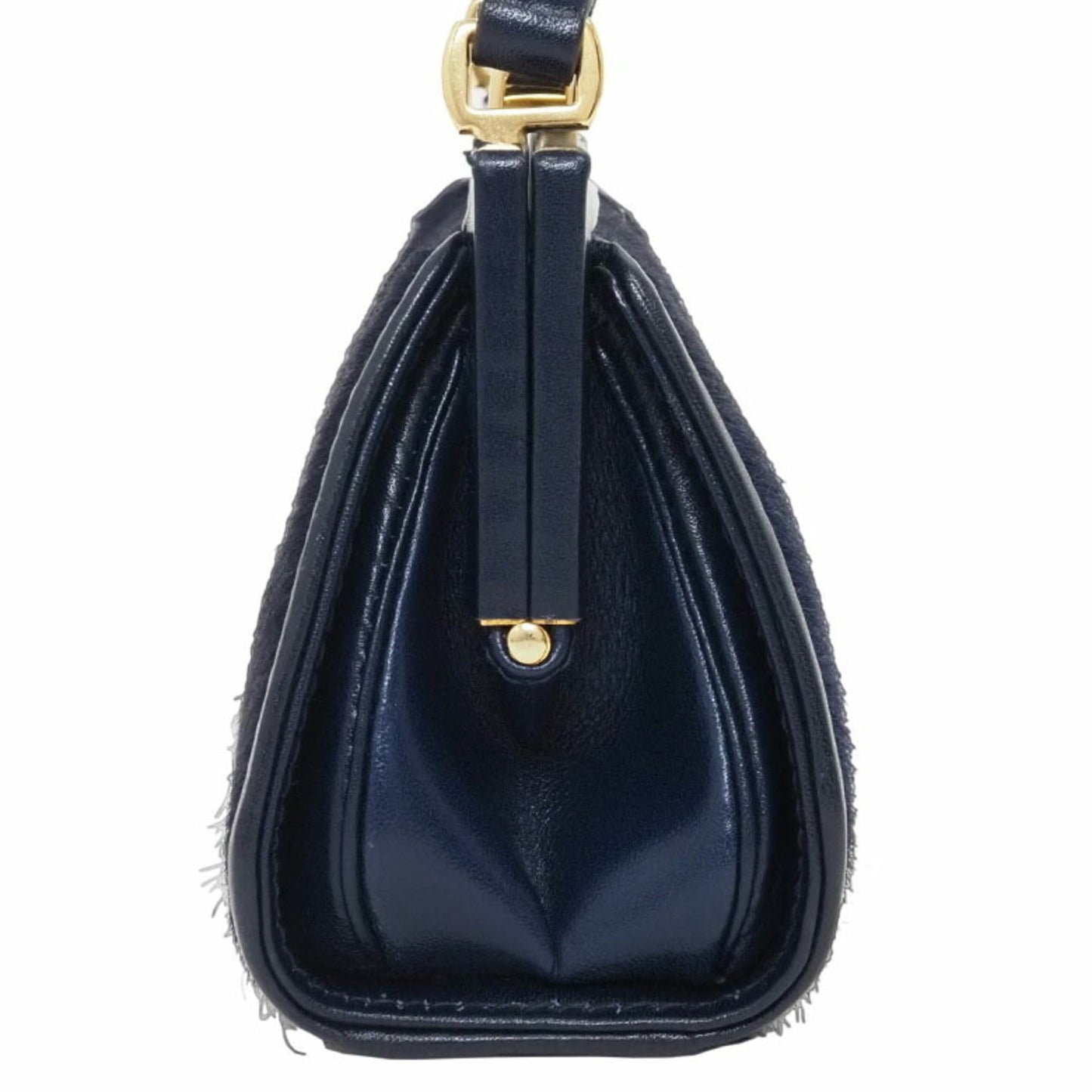 Gucci Navy Leather Pochette Shoulder Bag