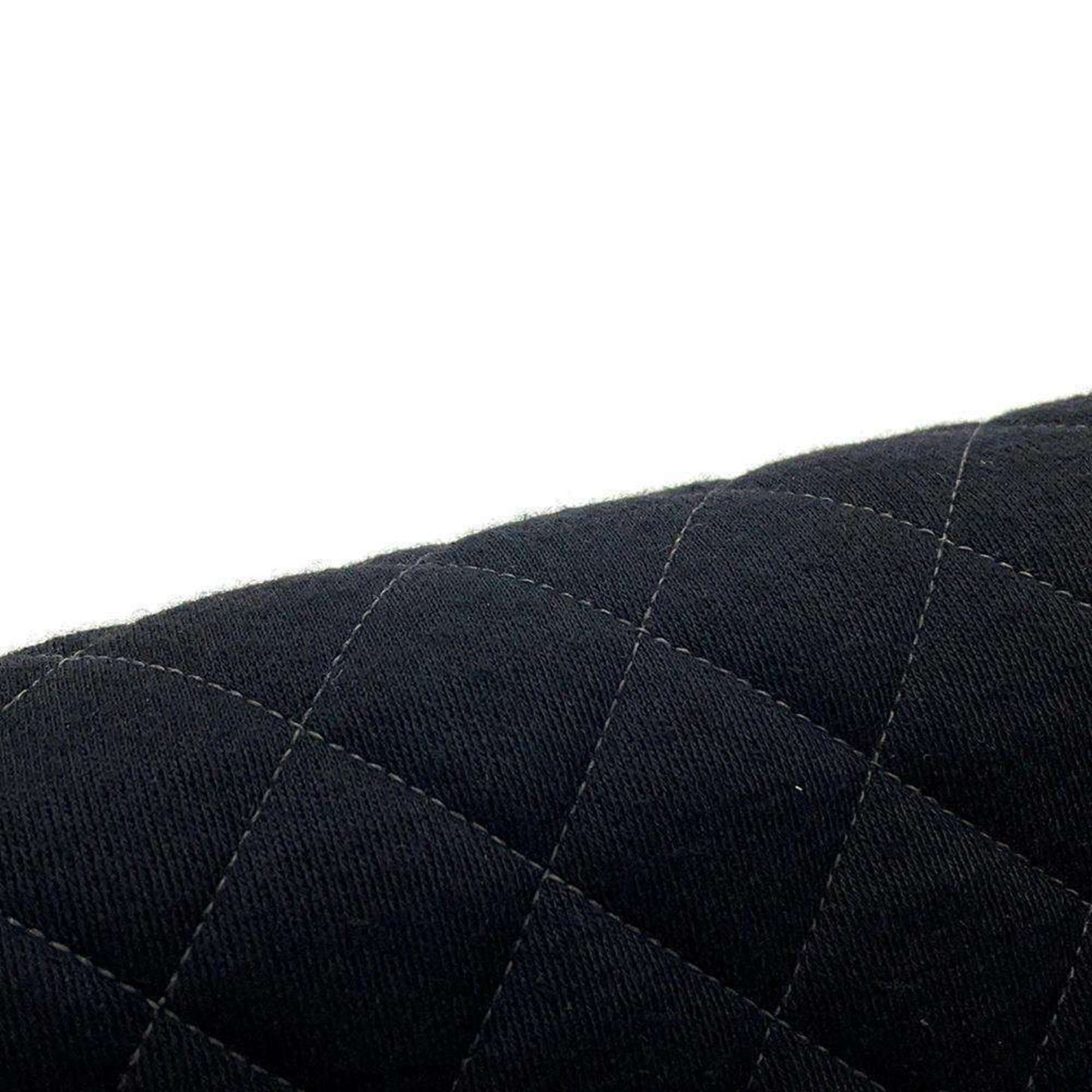 Chanel Shoulder Bag Double Face Matelasse Coco Mark Cotton CHANEL Black