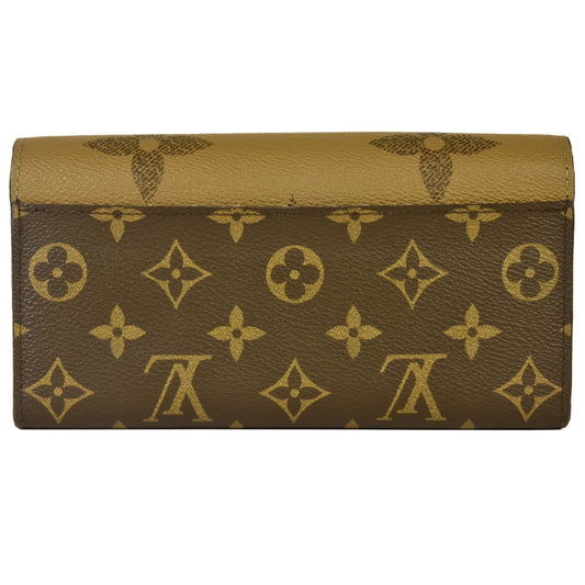 LOUIS VUITTON Portefeuille Sarah Long Wallet Monogram Giant Reverse Canvas M80726