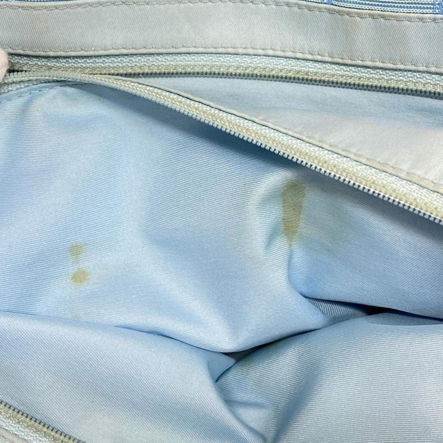 Chanel Tote Bag New Travel Nylon Light Blue Women's