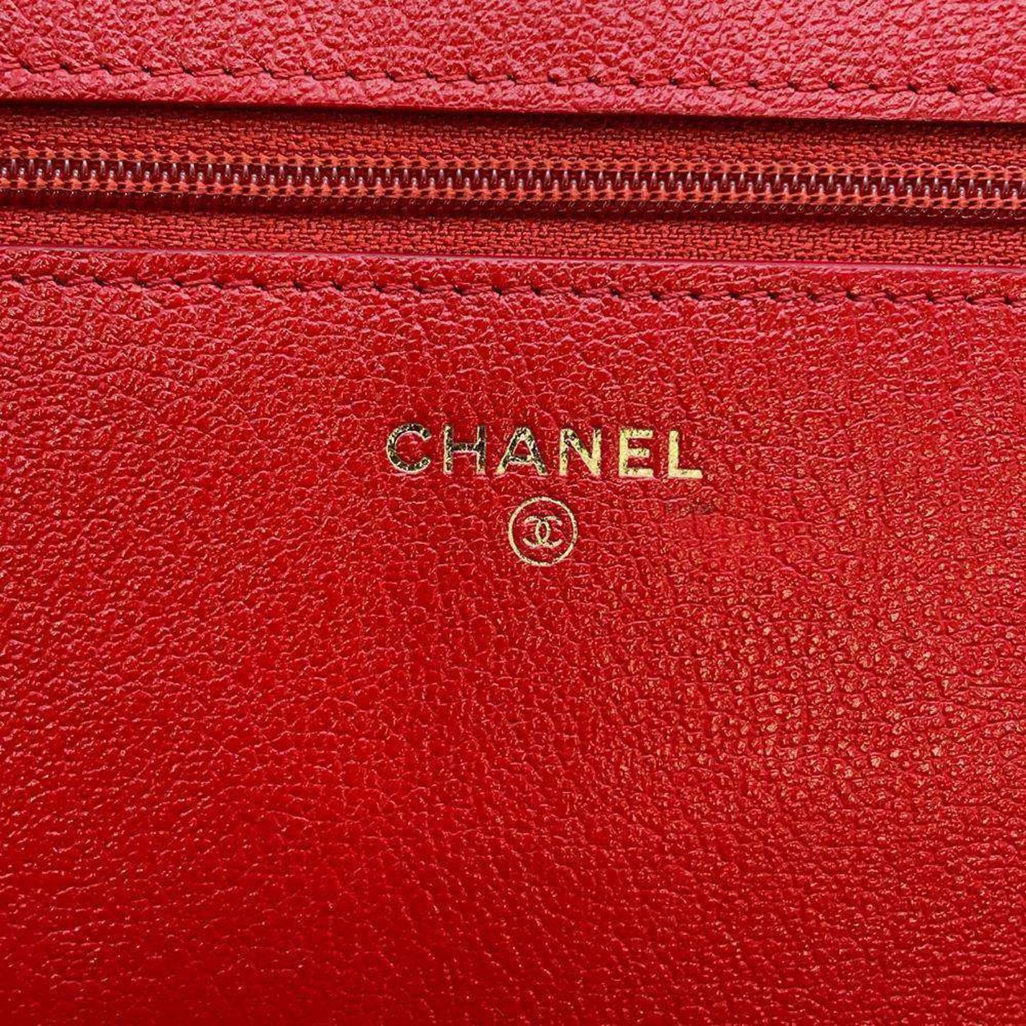 Chanel Chain Wallet Studs Coco Mark Leather AP0023 CHANEL