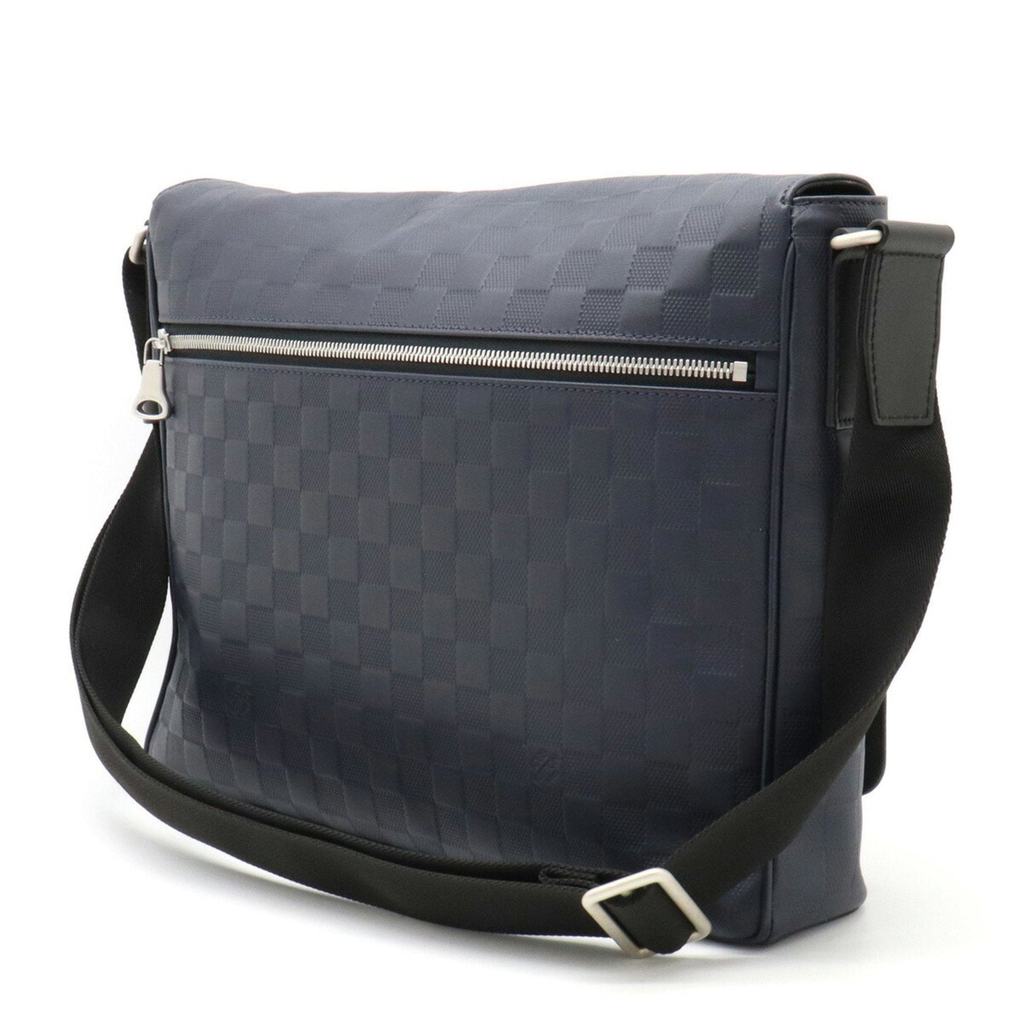 LOUIS VUITTON Damier Infini District MM Shoulder Bag Astral N41039