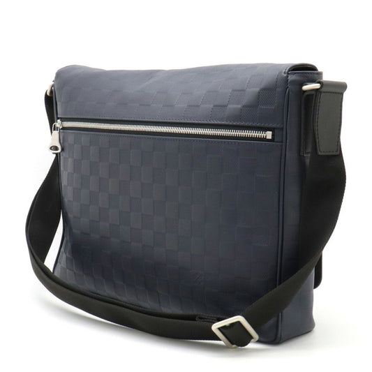 LOUIS VUITTON Damier Infini District MM Shoulder Bag Astral N41039