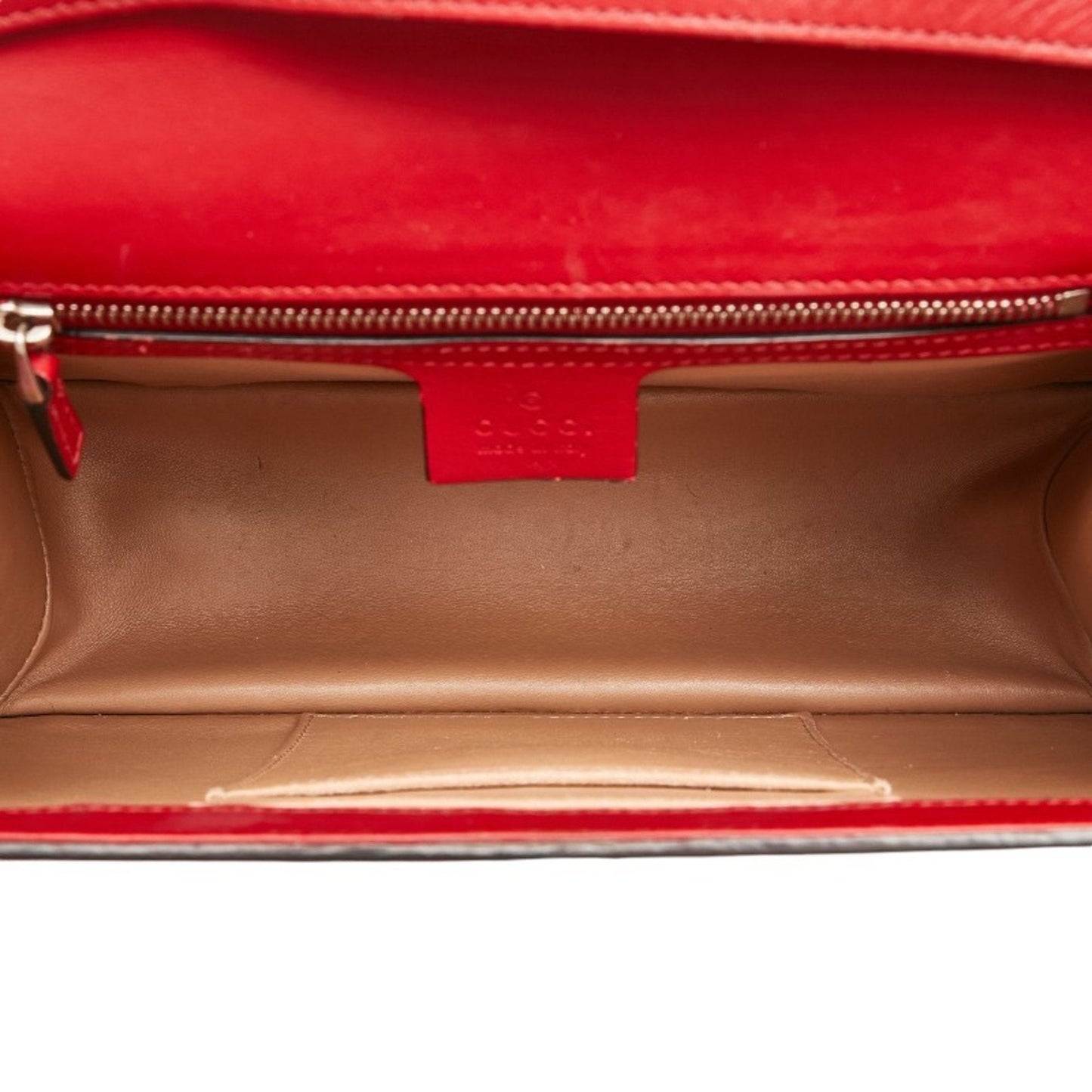 Gucci Red Color Leather Handbag Shoulder Bag