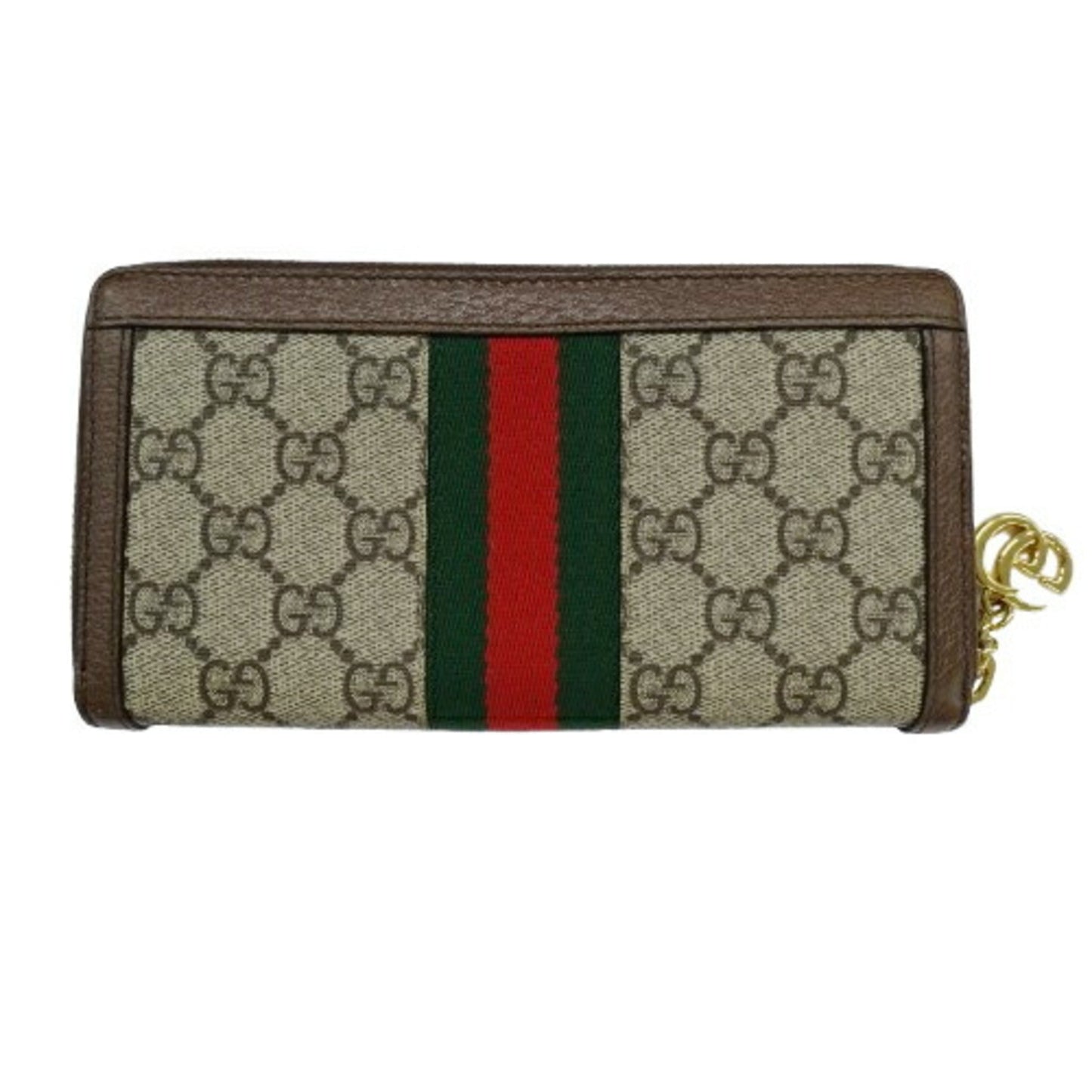 Gucci Brown Gg Supreme Long Wallet (Bi-Fold)