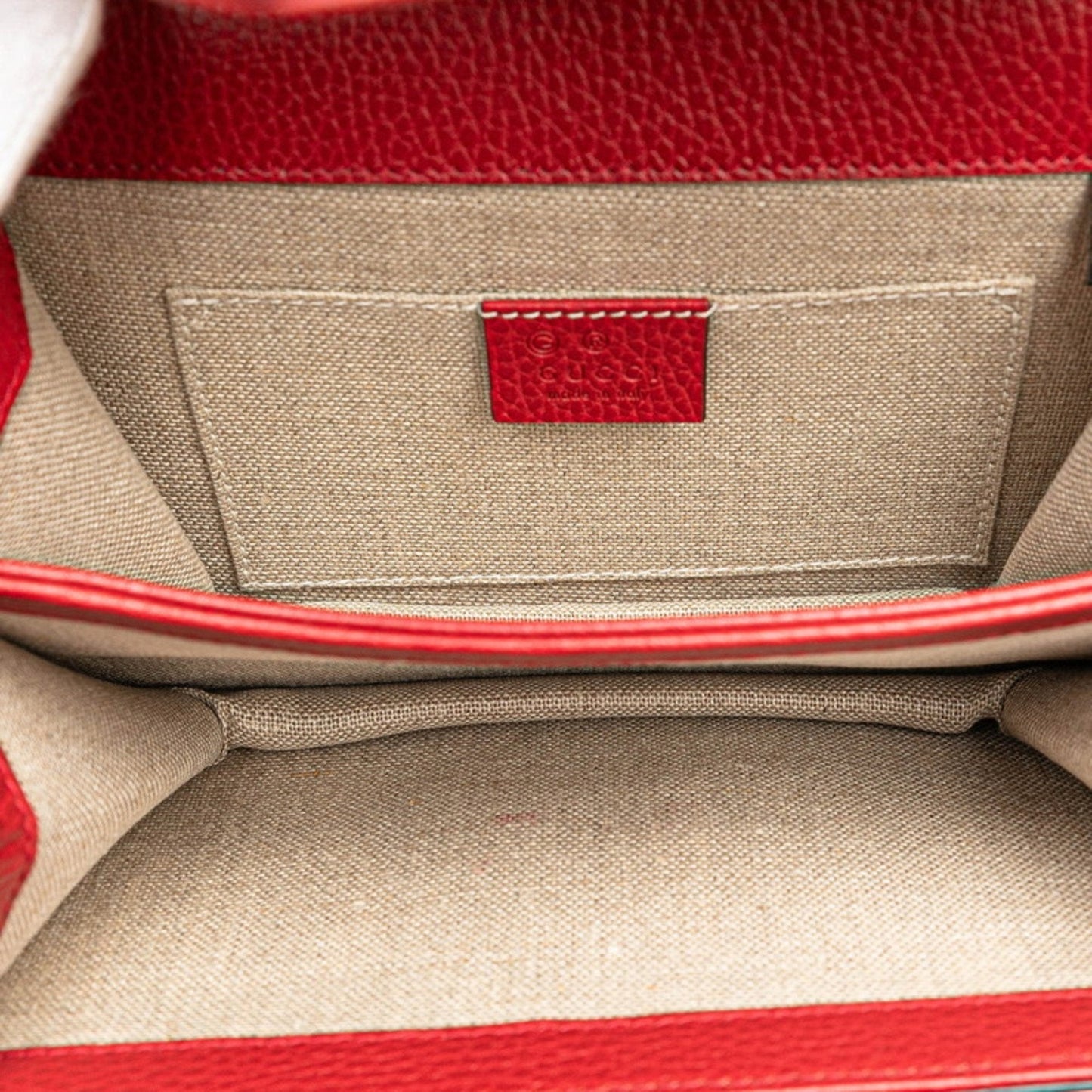 Gucci Red Color Leather Shoulder Bag