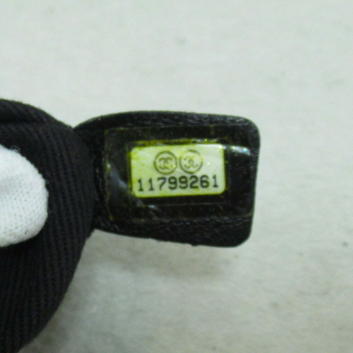 CHANEL Tote Bag Black PVC coated canvas A36181