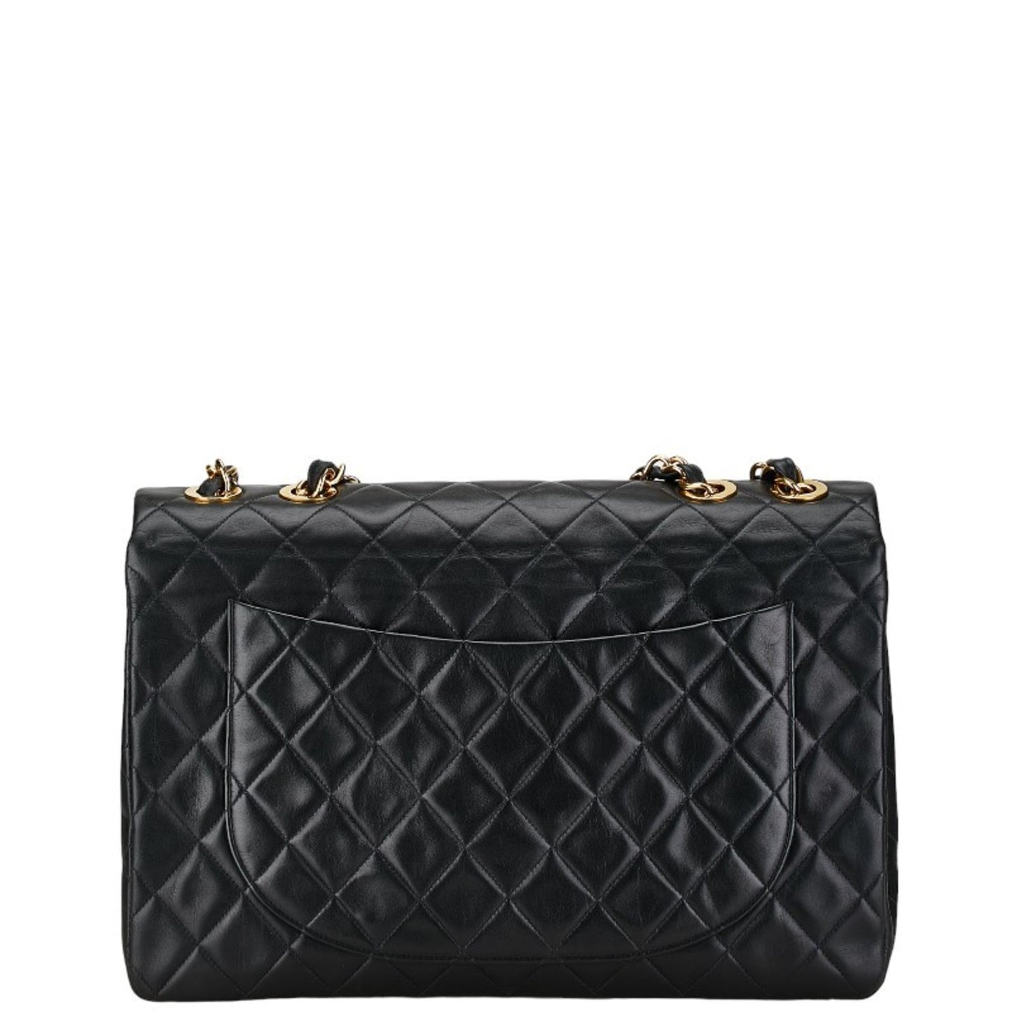 CHANEL Matelasse Deca Coco Mark Chain Shoulder Bag Black Lambskin Women's