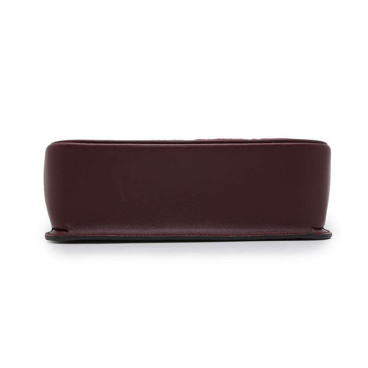 Gucci Bordeaux Gg Canvas Leather Shoulder Bag