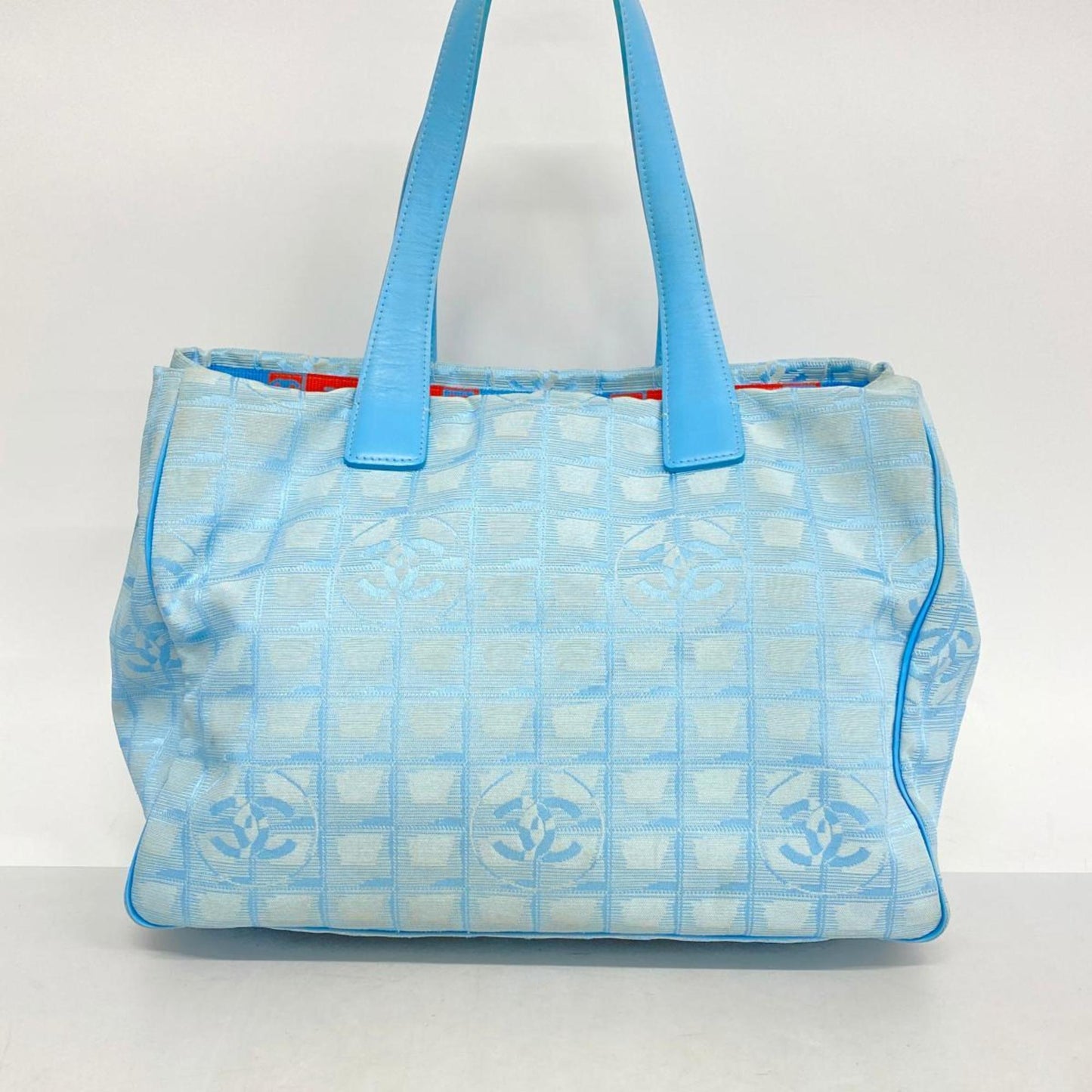 Chanel Tote Bag New Travel Nylon Light Blue Women's