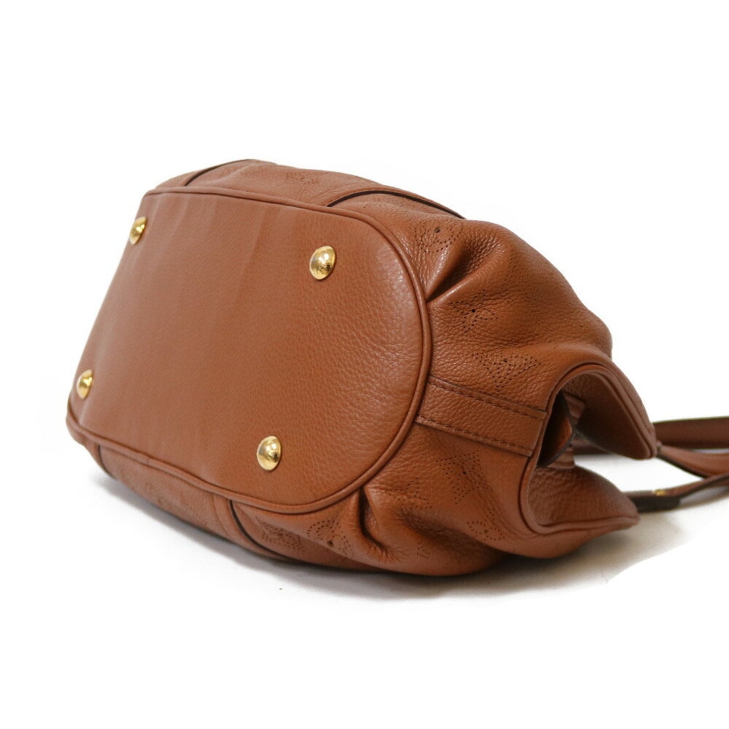 LOUIS VUITTON Shoulder Bag Mahina Luna PM M97052 Brown Cognac Women's Leather