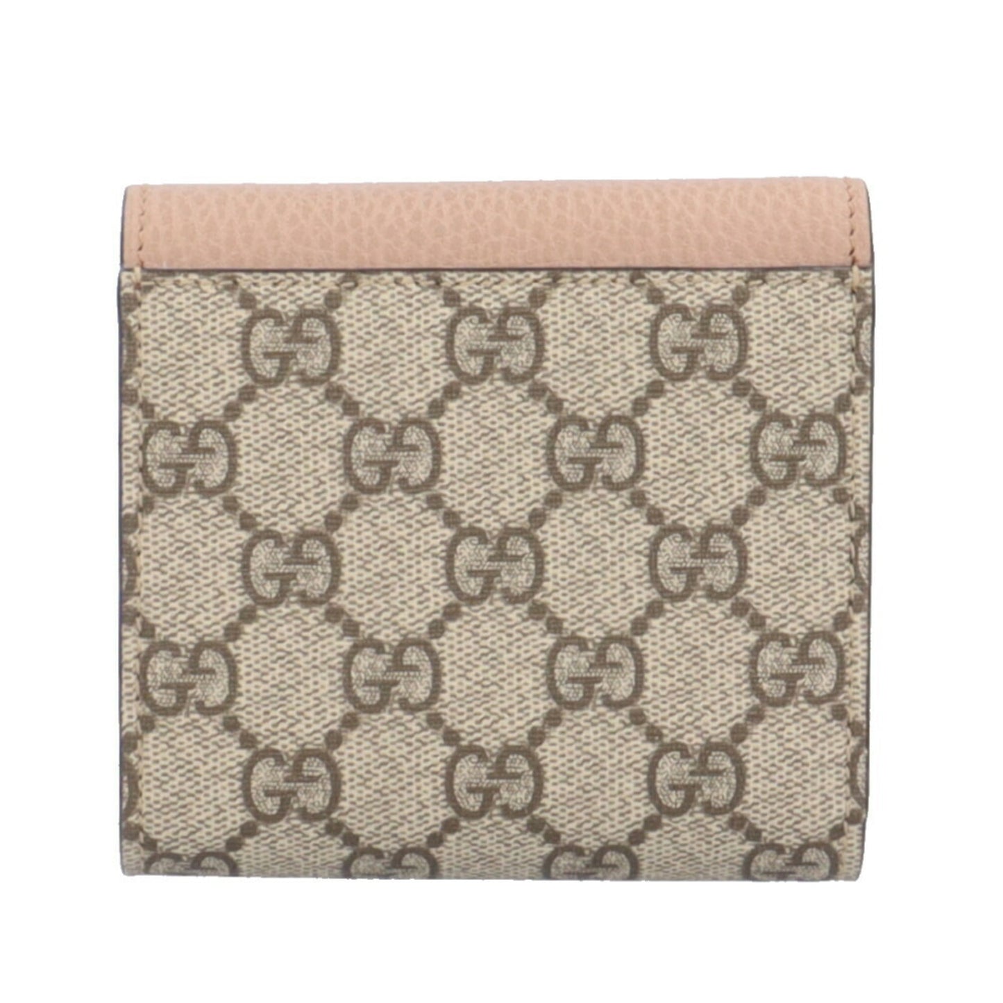 Gucci Beige Pink Gg Supreme Wallet (Bi-Fold)