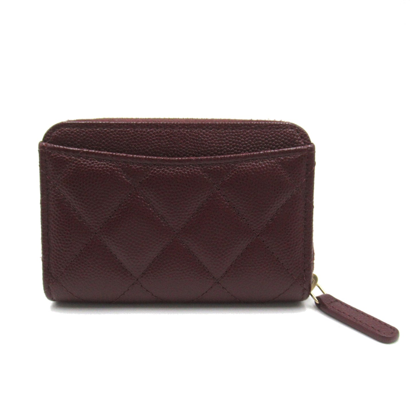 CHANEL coin purse Bordeaux system Caviar Skin (Grained Calf) AP0216