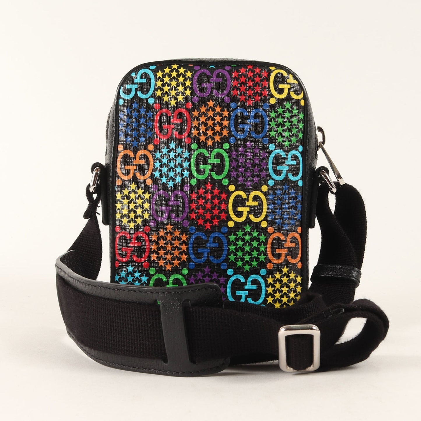 Gucci Black Multi-Color Leather Shoulder Bag