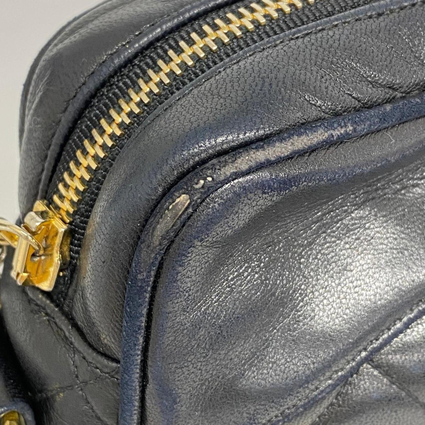 Chanel Shoulder Bag Matelasse Chain Lambskin Black Women's