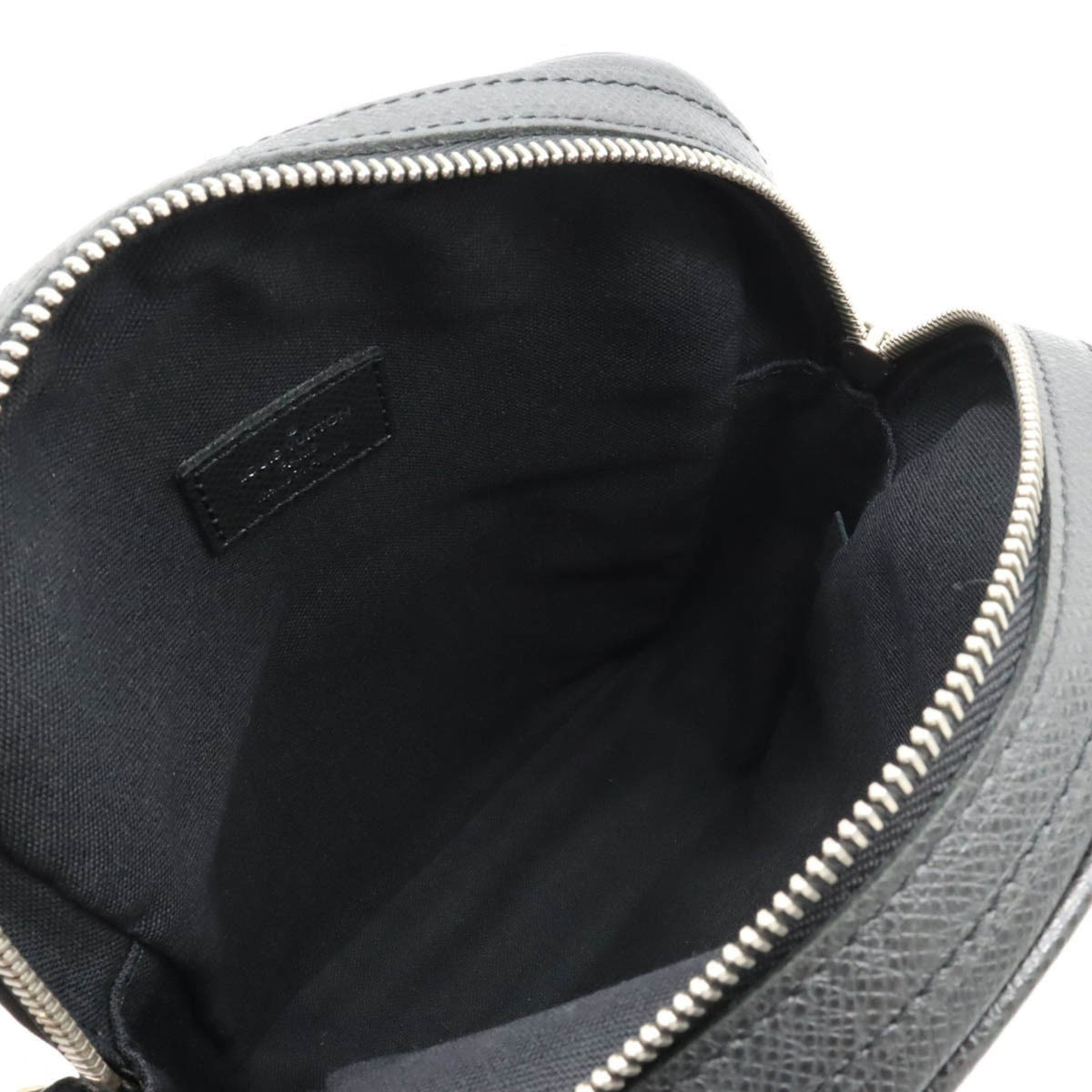 LOUIS VUITTON Taiga Dimitri Shoulder Bag Leather Ardoise Black M32462