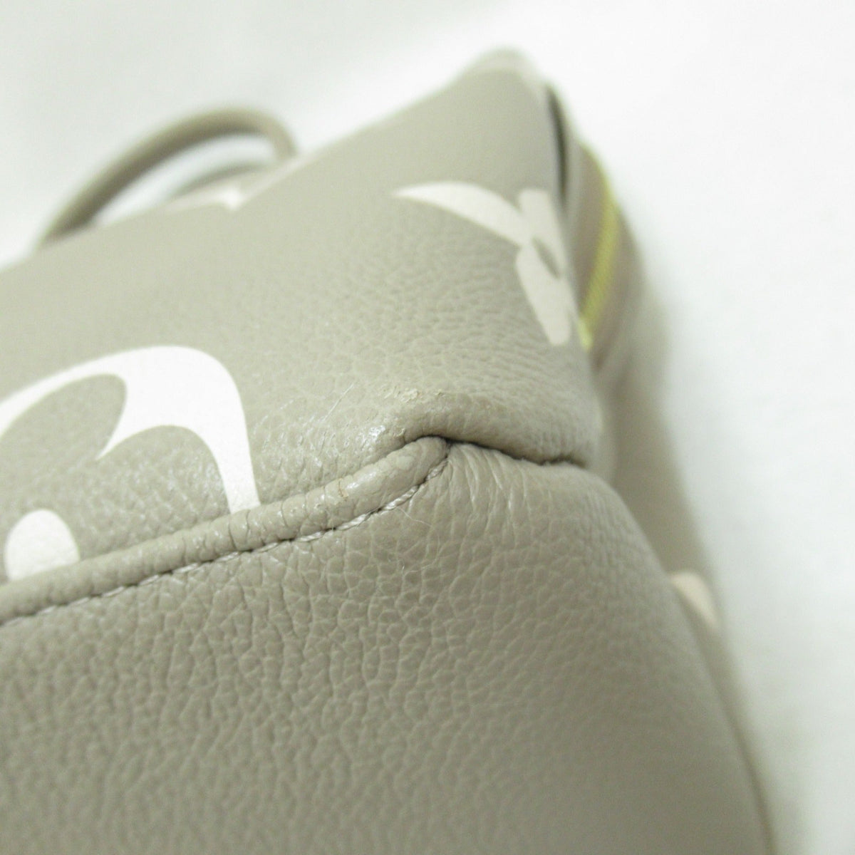 LOUIS VUITTON Petit Palais PM handbag Beige Turtle claim Monogram empreinte leather M58914