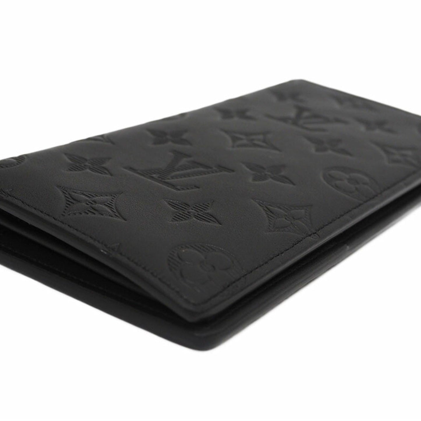 LOUIS VUITTON Portefeuille Blazer Monogram Shadow Black M62900 Bifold Long Wallet Men's