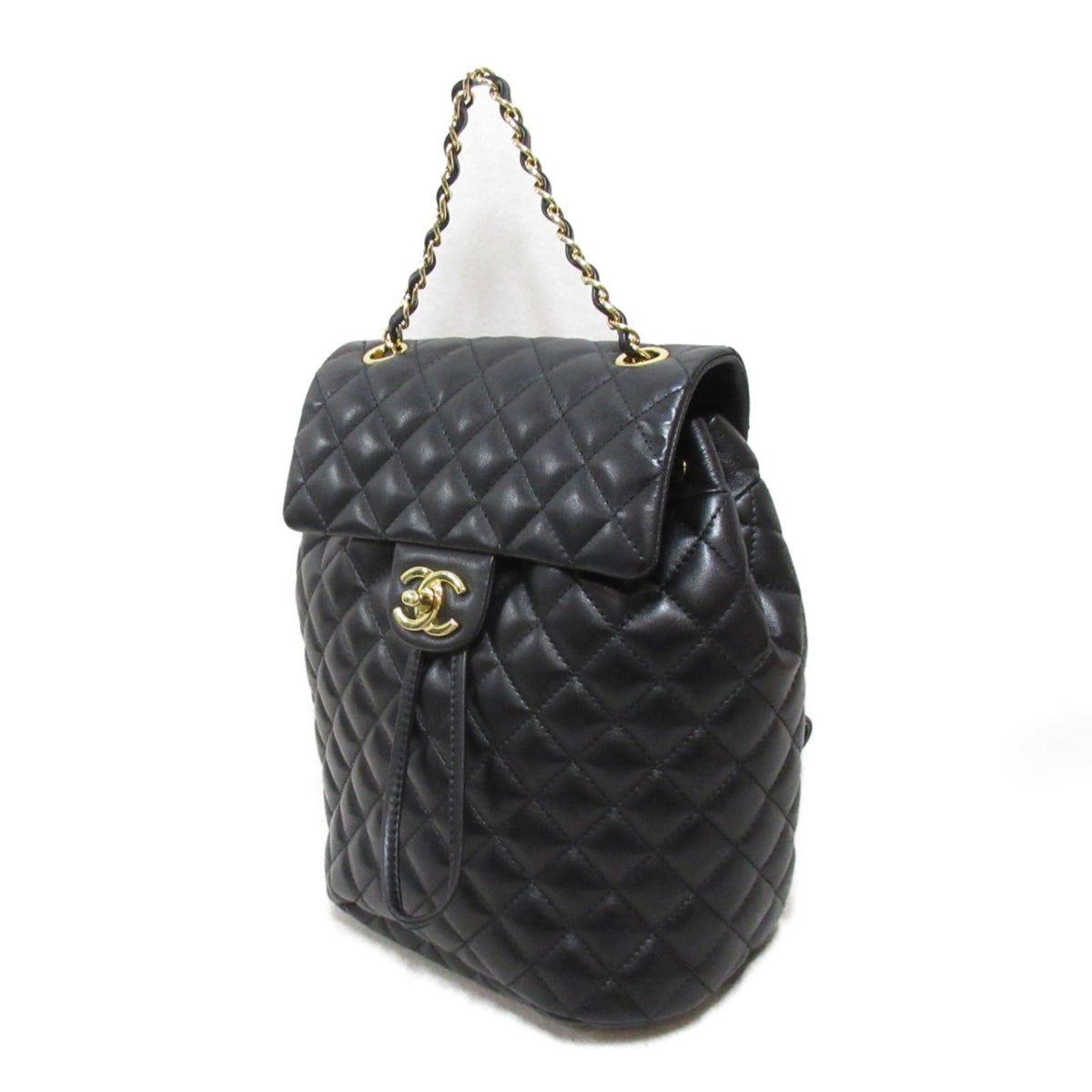 CHANEL Matelasse Rucksack Black Lambskin (sheep leather)