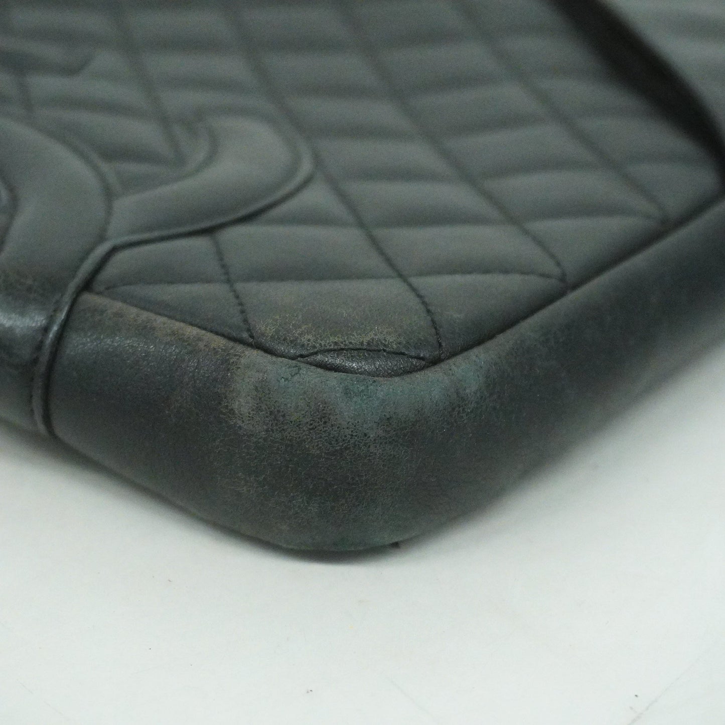 ChanelAuth  Ligne Cambon Tote Bag Lambskin Women's Leather Shoulder Bag