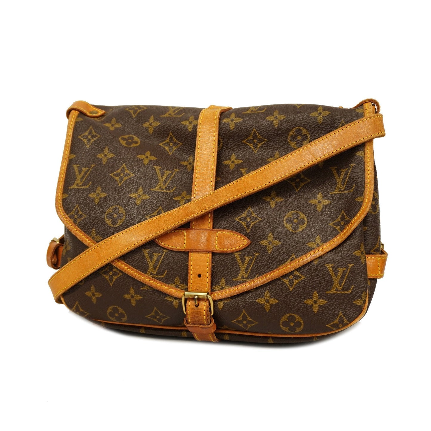 LOUIS VUITTON Auth  Monogram Saumur 30 M42256 Women's Shoulder Bag