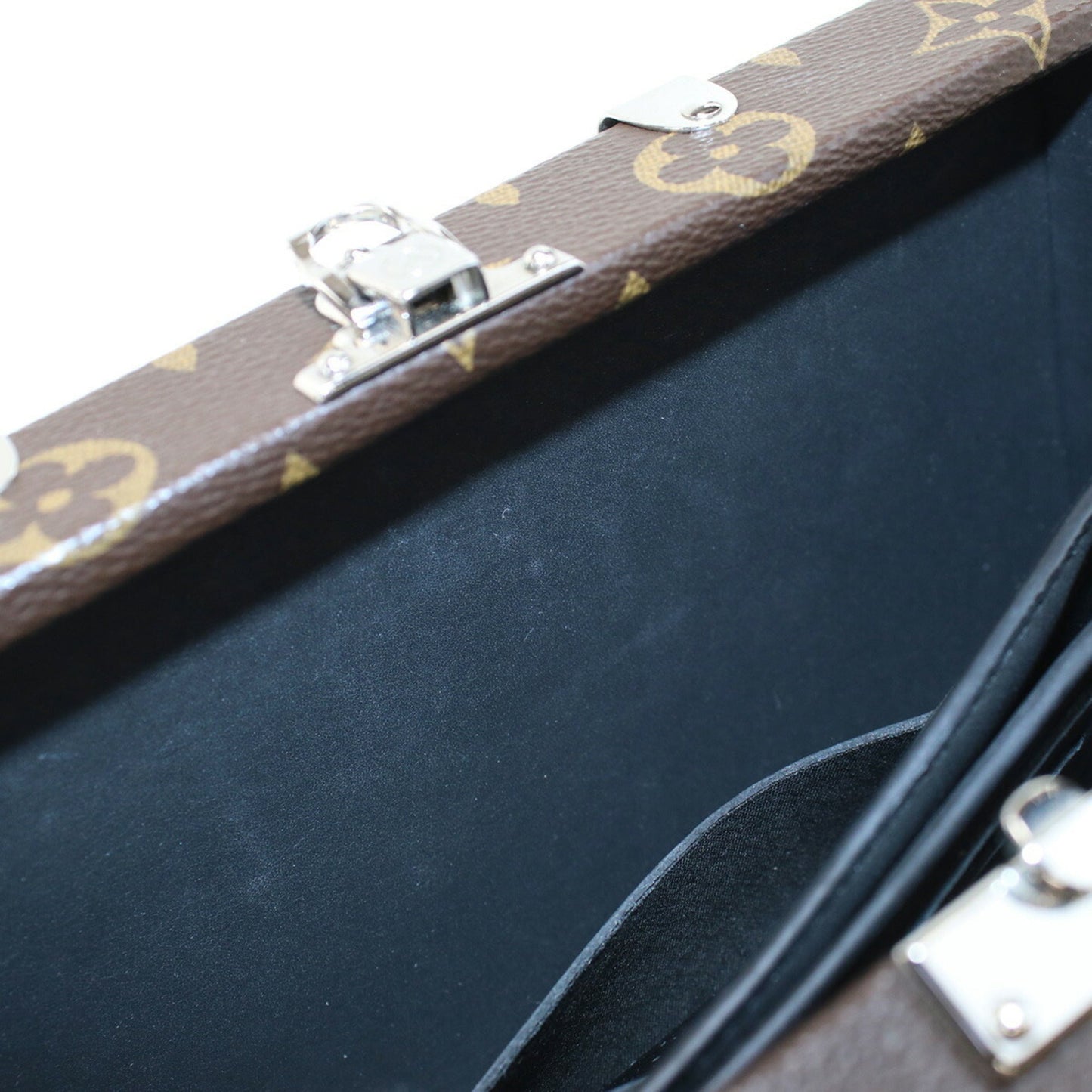 LOUIS VUITTON Trunk Monogram Macassar M20250 Clutch Bag PVC Men's