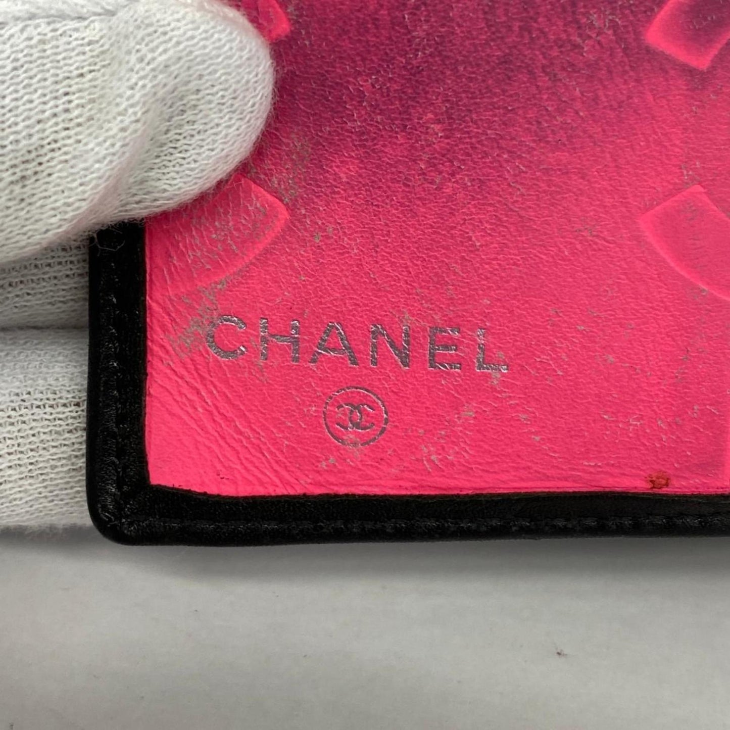Chanel Wallet Cambon Lambskin Black Women's
