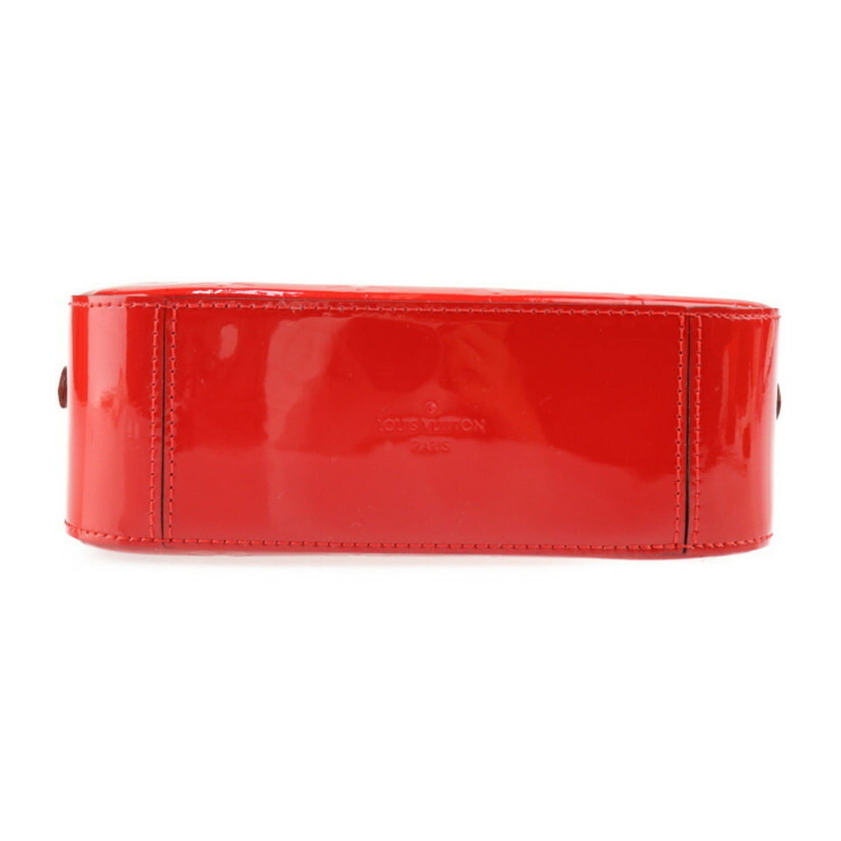 LOUIS VUITTON Santa Moni Shoulder Bag M90368 Monogram Vernis Leather Sleaze Red Gold Hardware Vuitton