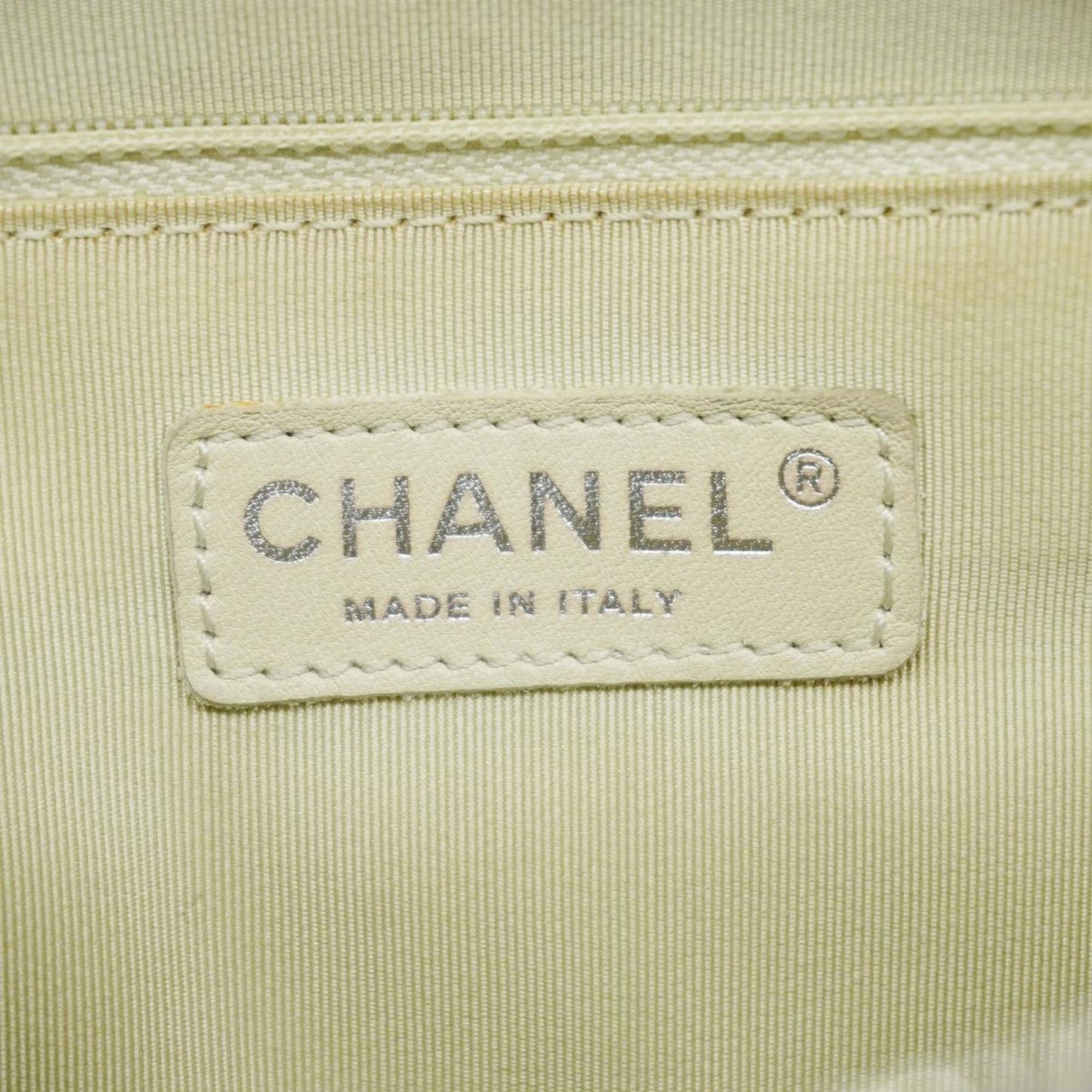 Chanel Shoulder Bag Matelasse Chain Caviar Skin Metallic Grey Women's