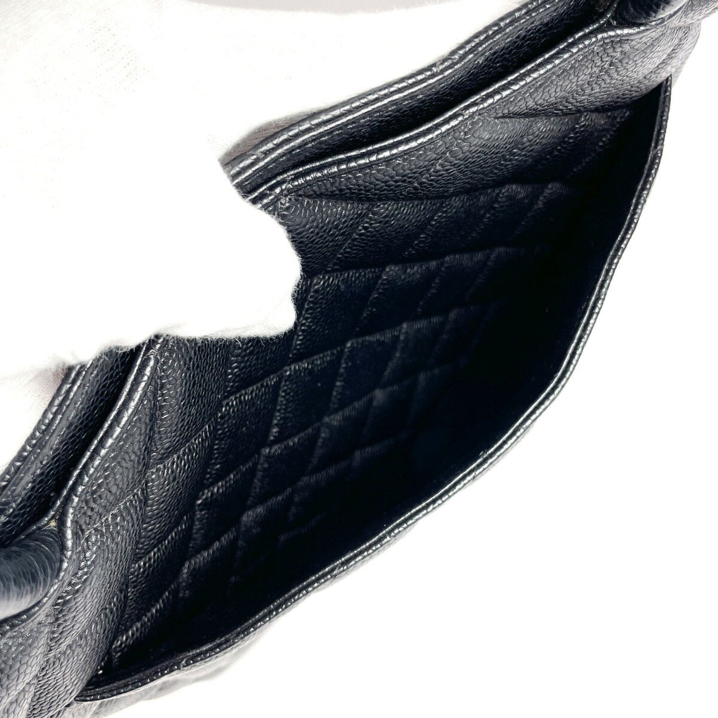 CHANEL Reproduction Matelasse A01804 Tote Bag Matte Caviar Skin Black Women's