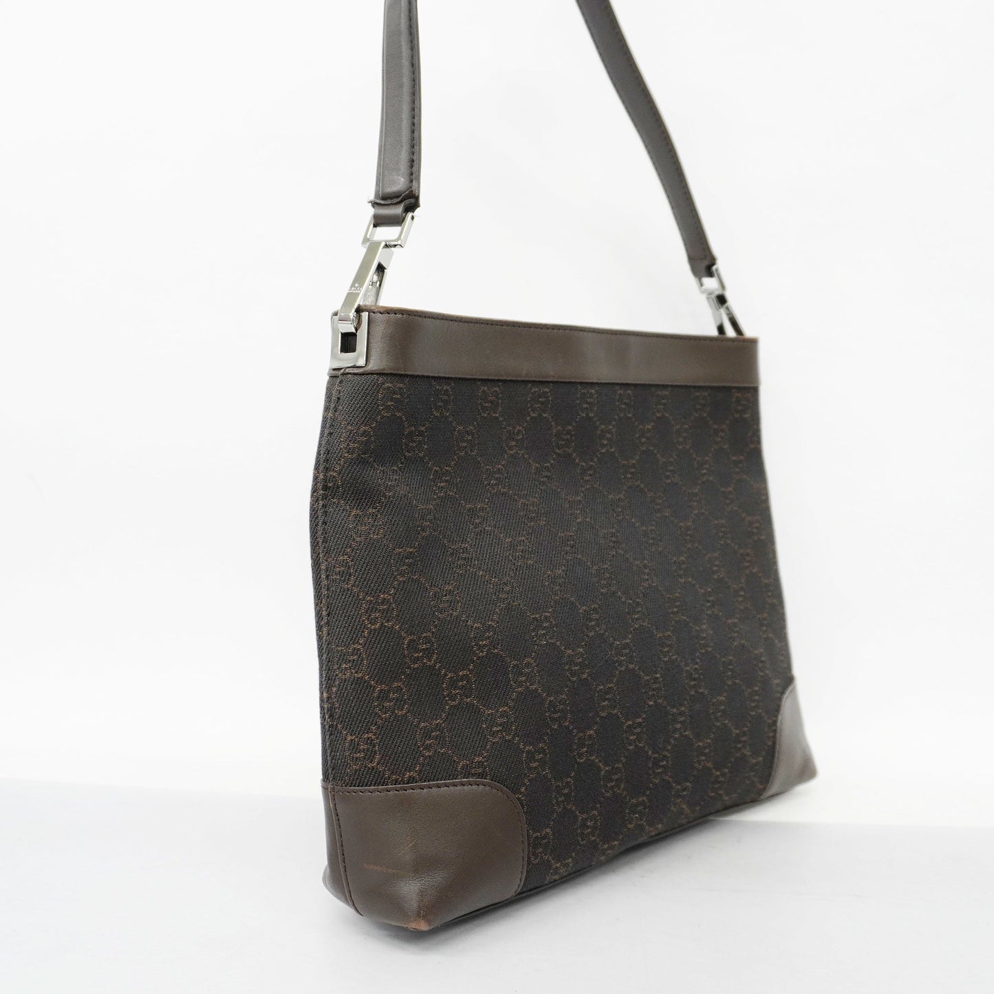 GUCCI  GG Canvas Shoulder Bag 143745 Women's Shoulder Bag Brown