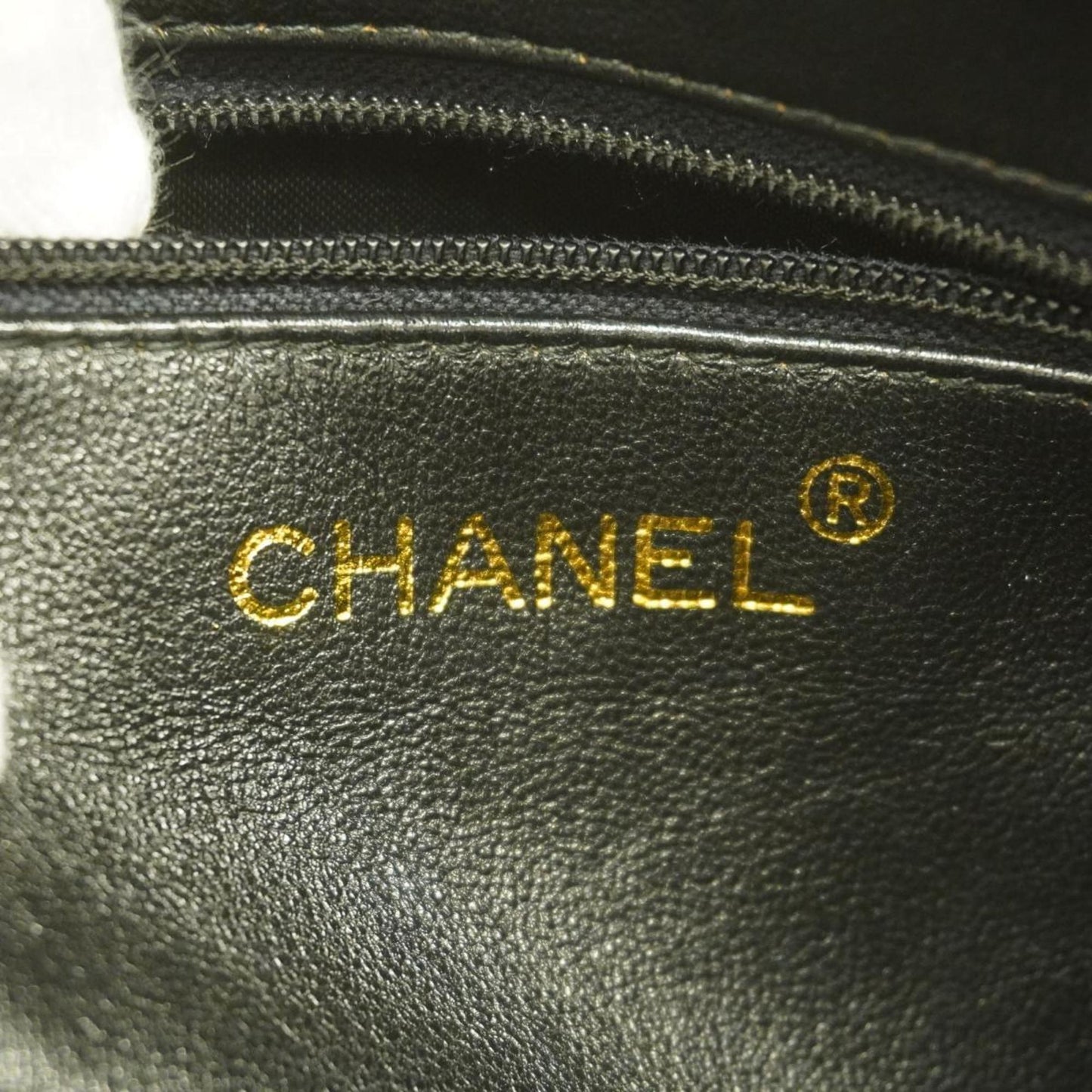Chanel Shoulder Bag with Matelasse Bag, Lambskin, Black, Women's