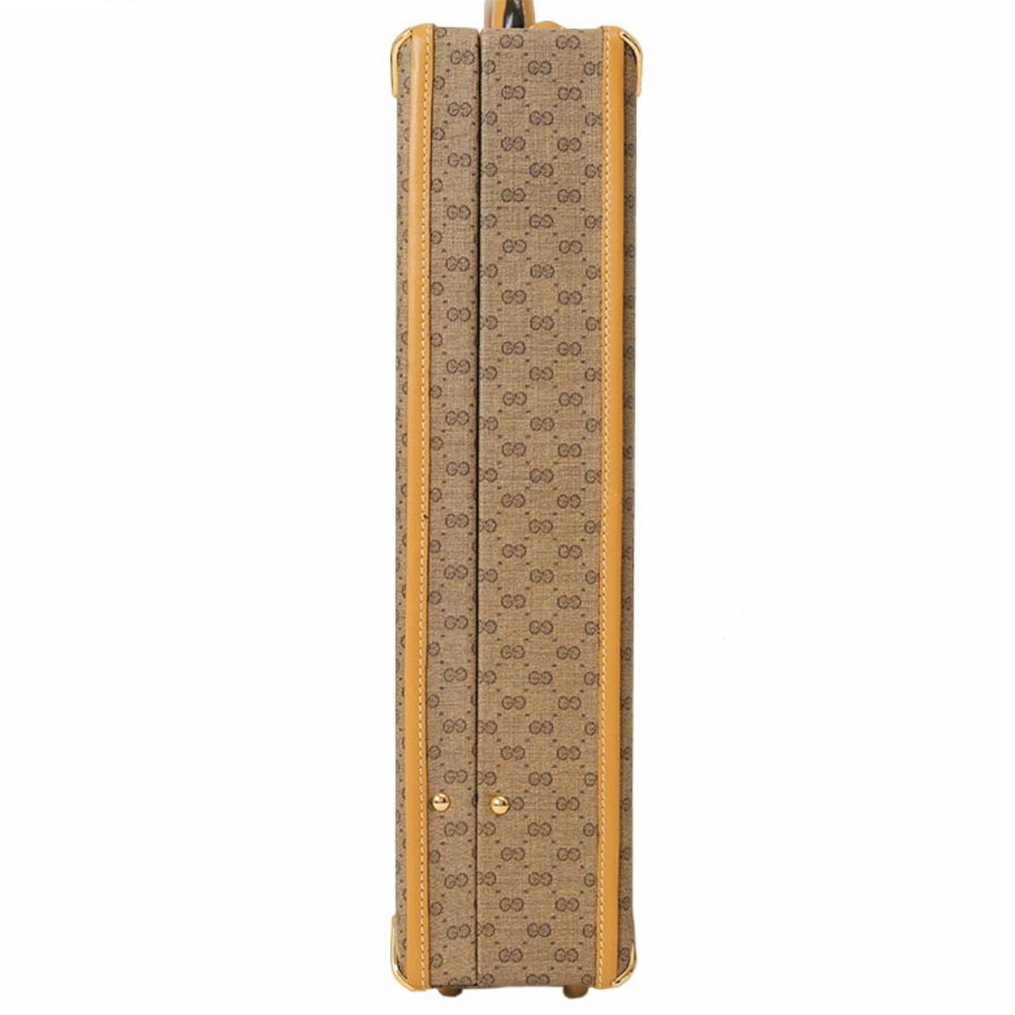 Gucci Beige Canvas Leather Attaché Case